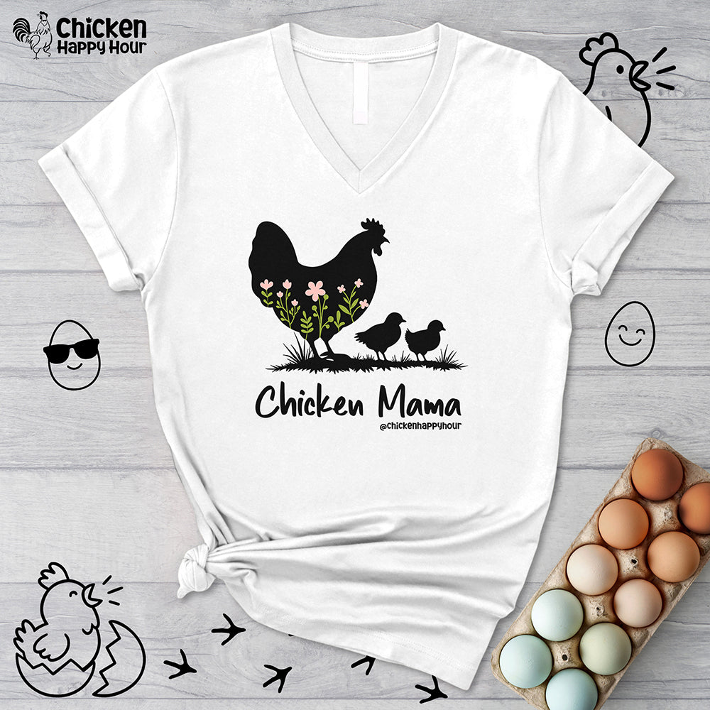 Chicken Mama V-Neck Tee