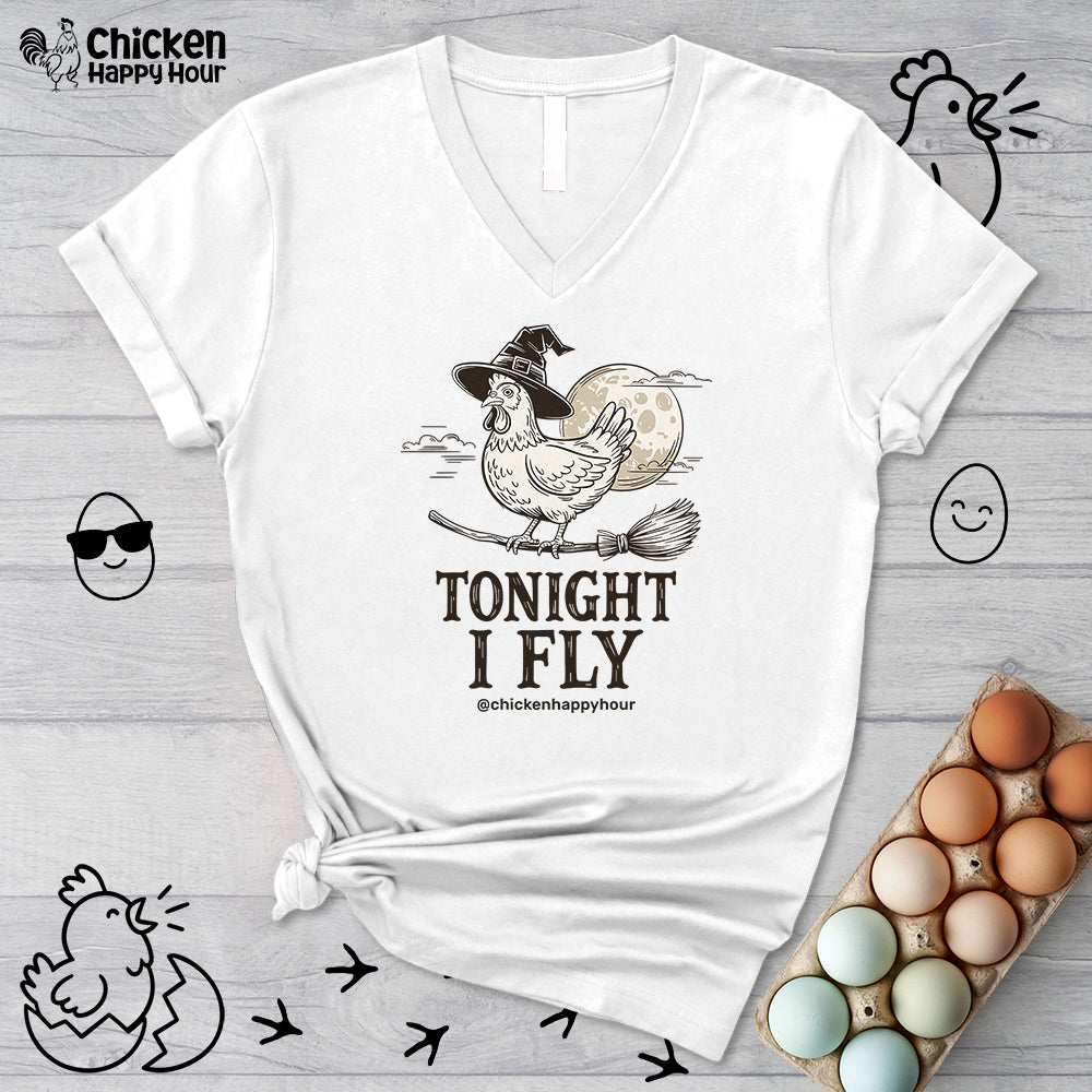 Tonight I Fly V-Neck Tee