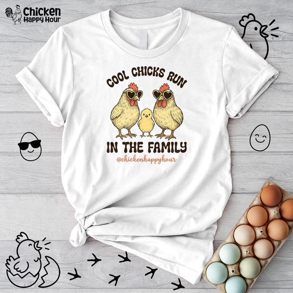 Cool Chicks Run in the Family Unisex Tee