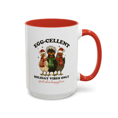 Egg-Cellent Holiday Vibes Only Coffee Mug