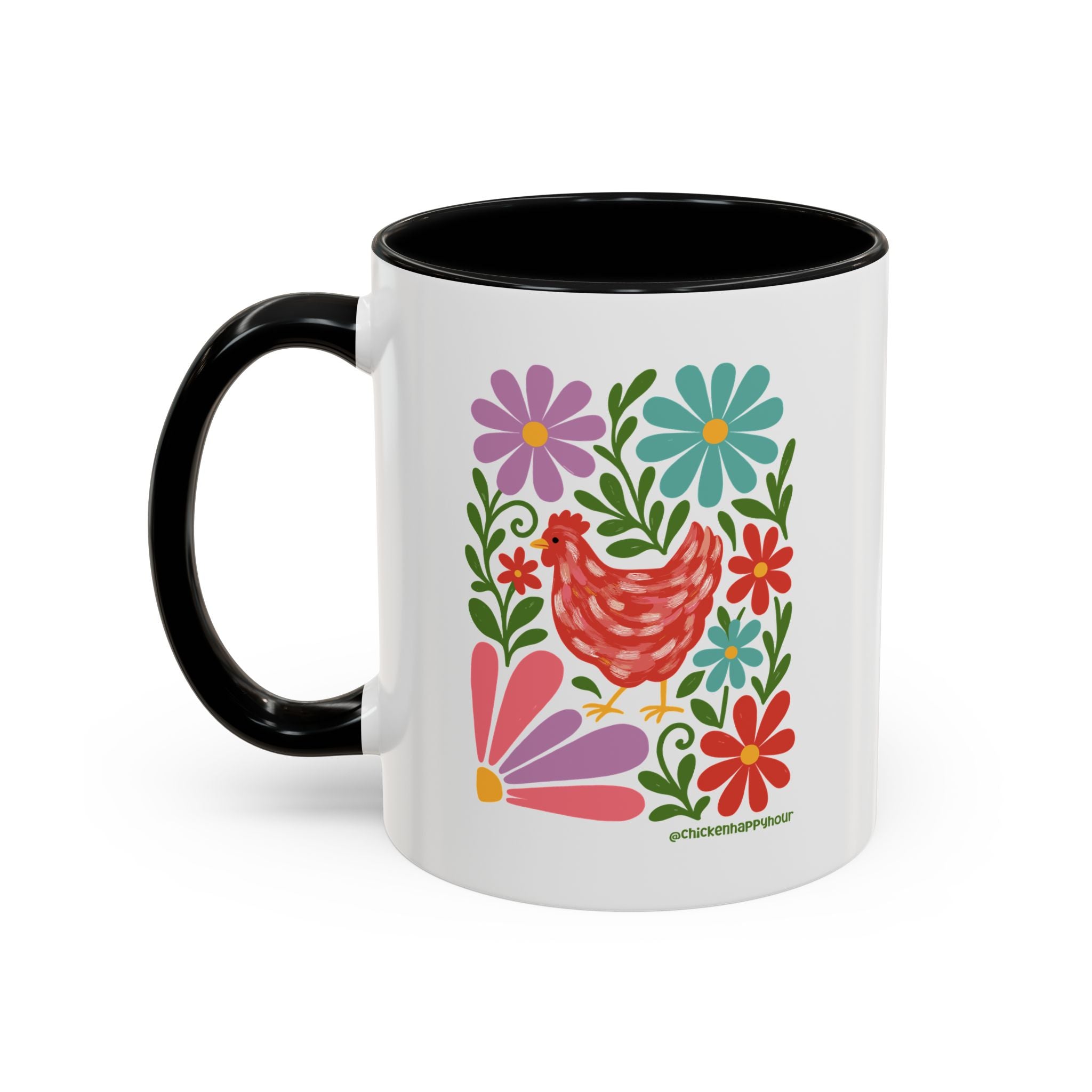 Chicken Blooms Coffee Mug