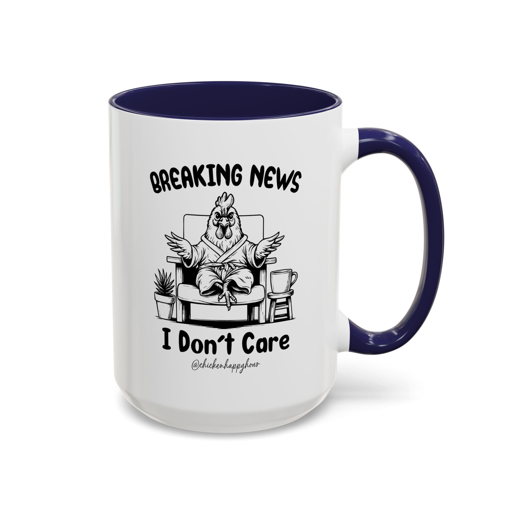 Breaking News I Don't Care Coffee Mug