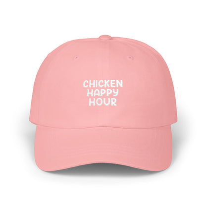 CHICKEN HAPPY HOUR V3 Silver Dad Cap
