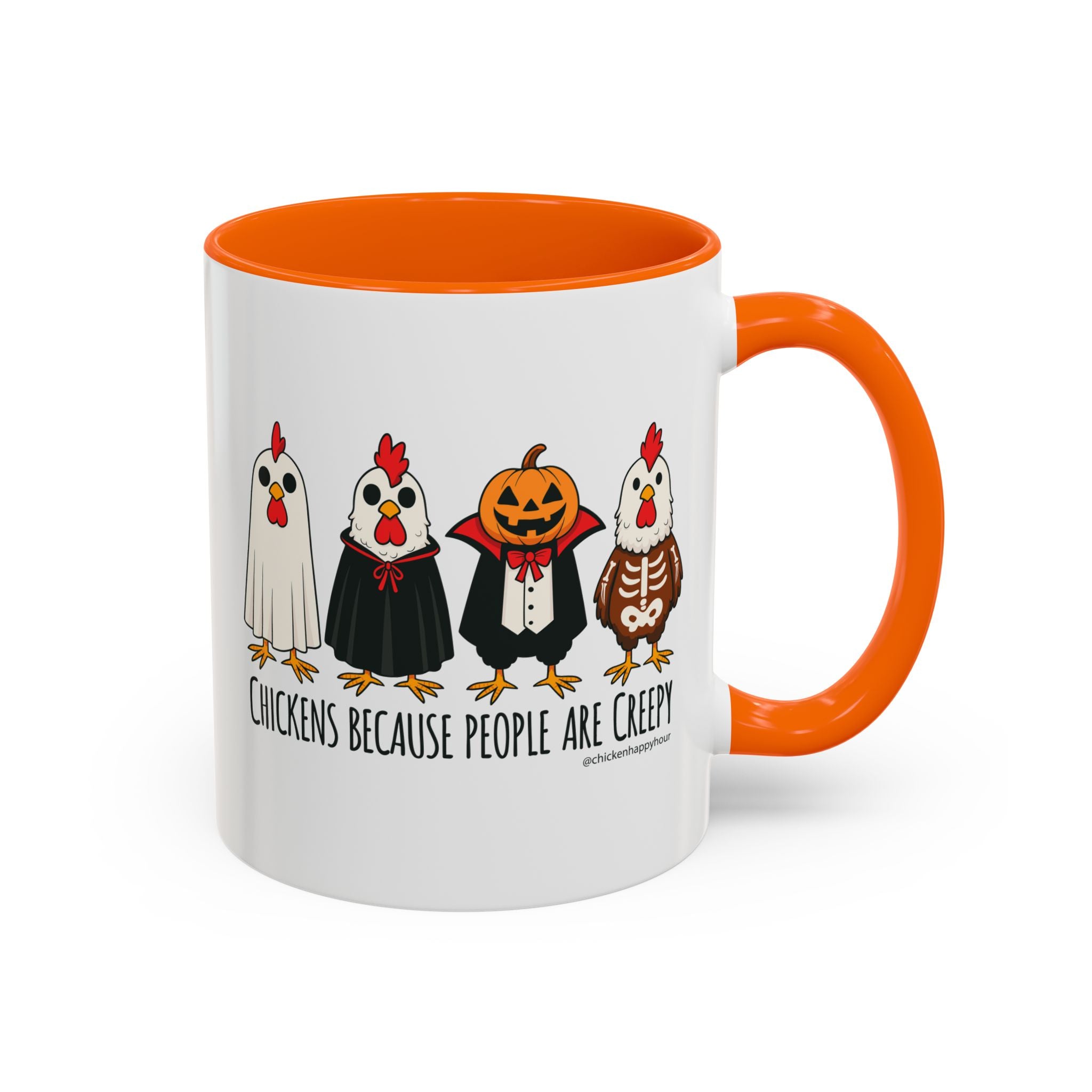 Chickens Because People Are Creepy Coffee Mug