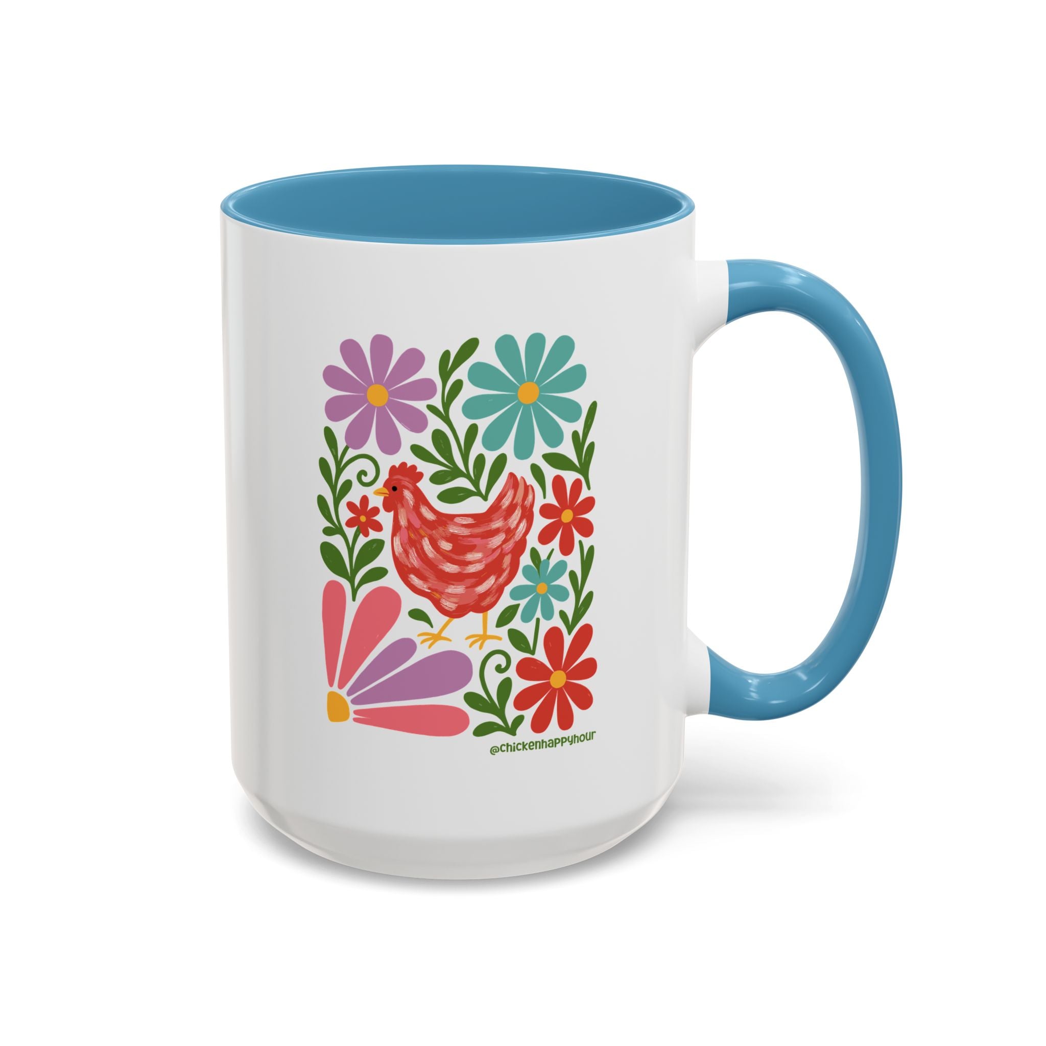 Chicken Blooms Coffee Mug