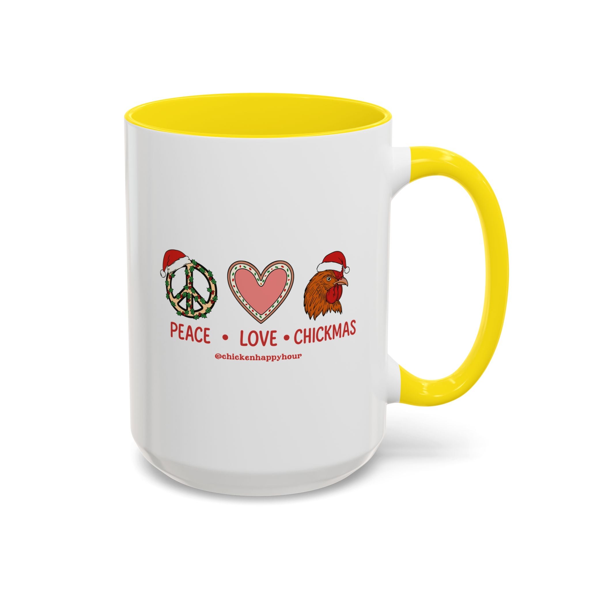 Peace Love Chickmas Coffee Mug