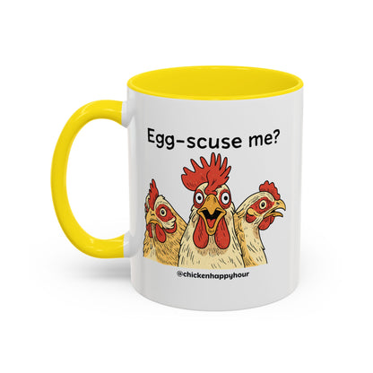 Egg-Scuse Me Coffee Mug