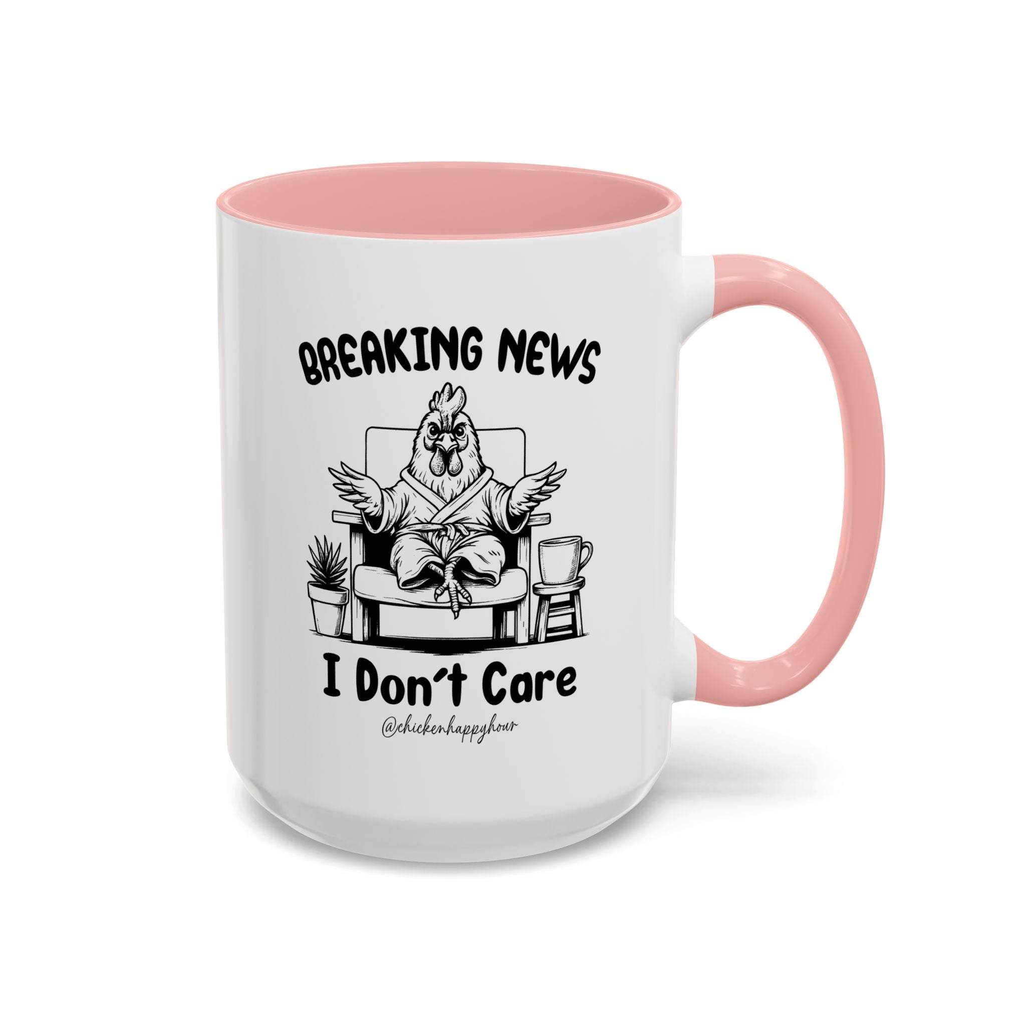 Breaking News I Don't Care Coffee Mug