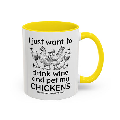 Wine and Chickens Coffee Mug