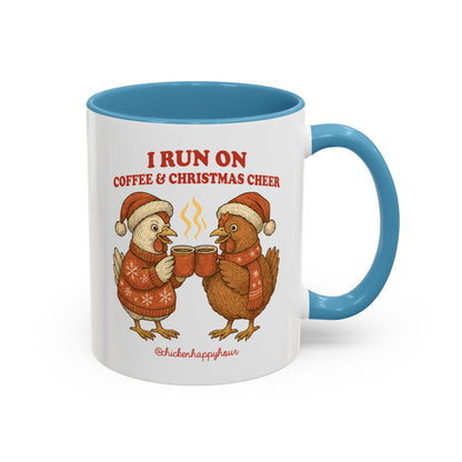 I Run on Coffee & Christmas Cheer Coffee Mug