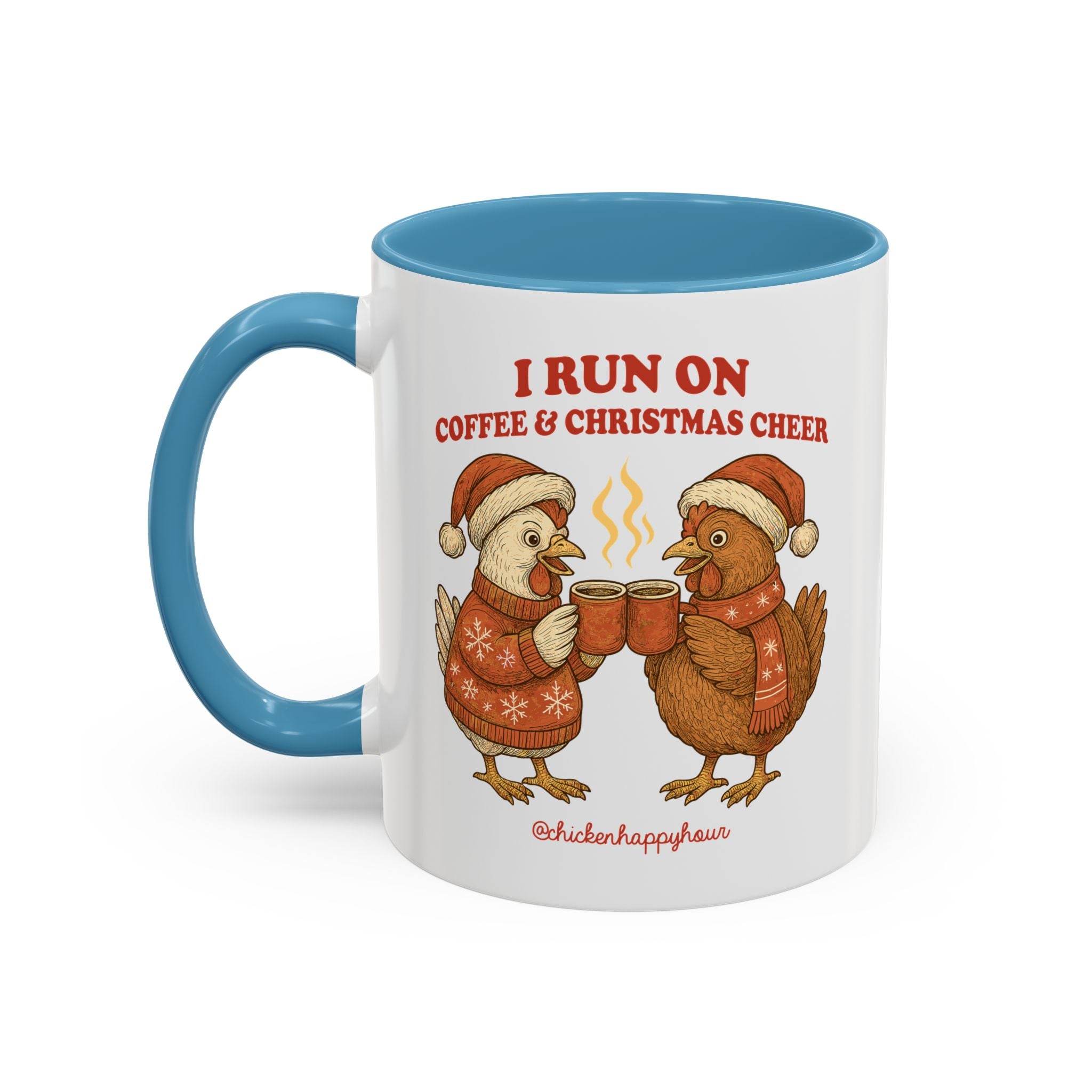 I Run on Coffee & Christmas Cheer Coffee Mug