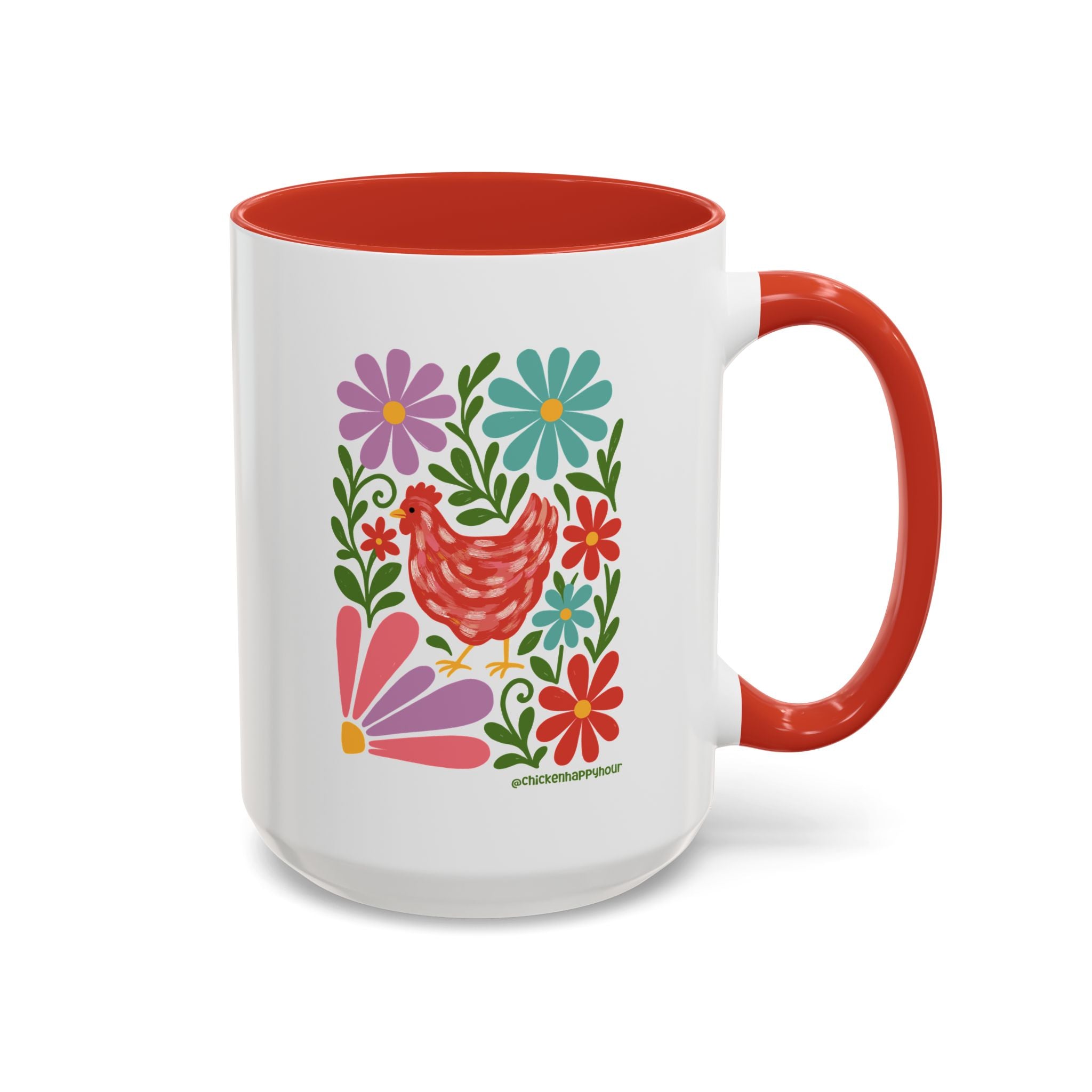 Chicken Blooms Coffee Mug