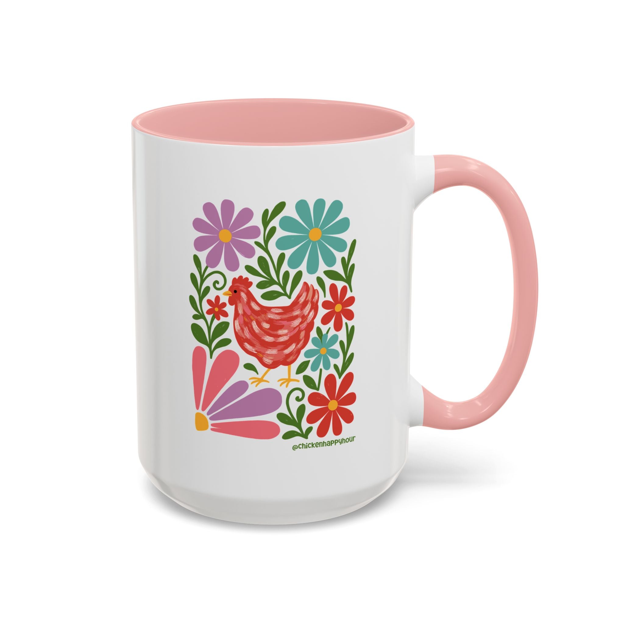 Chicken Blooms Coffee Mug