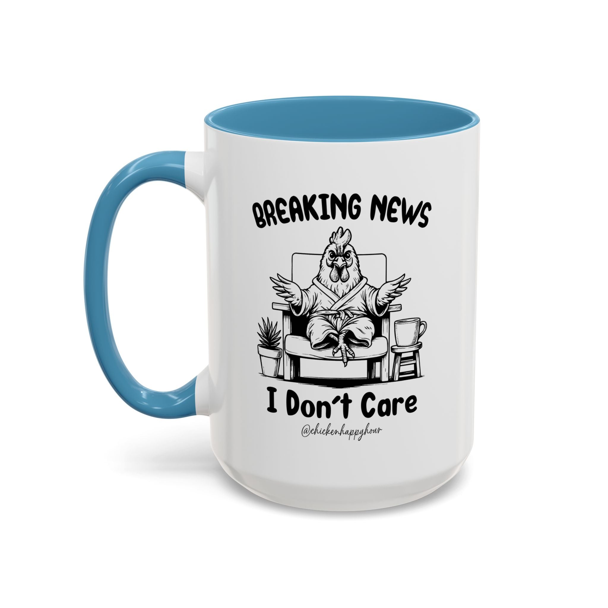 Breaking News I Don't Care Coffee Mug