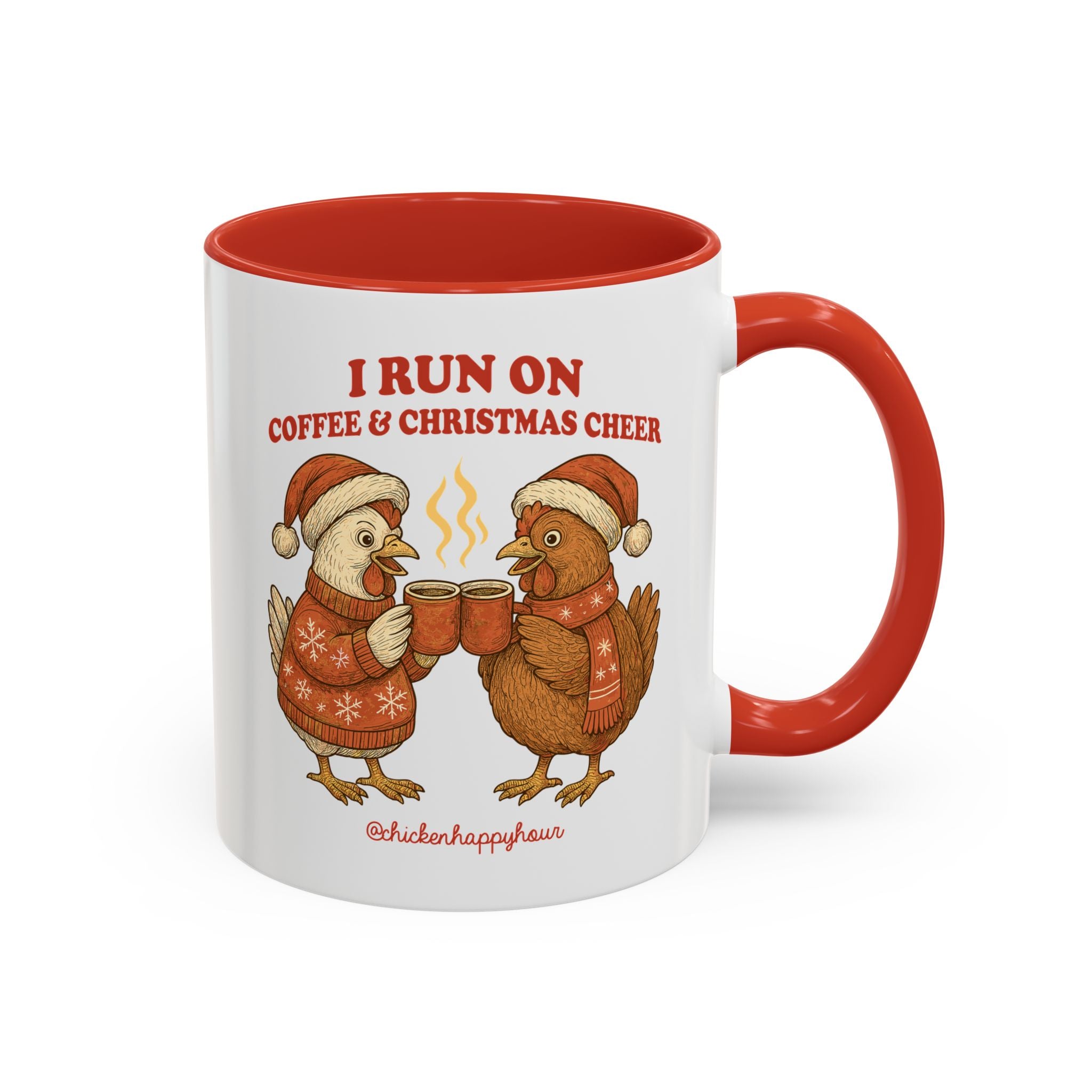 I Run on Coffee & Christmas Cheer Coffee Mug