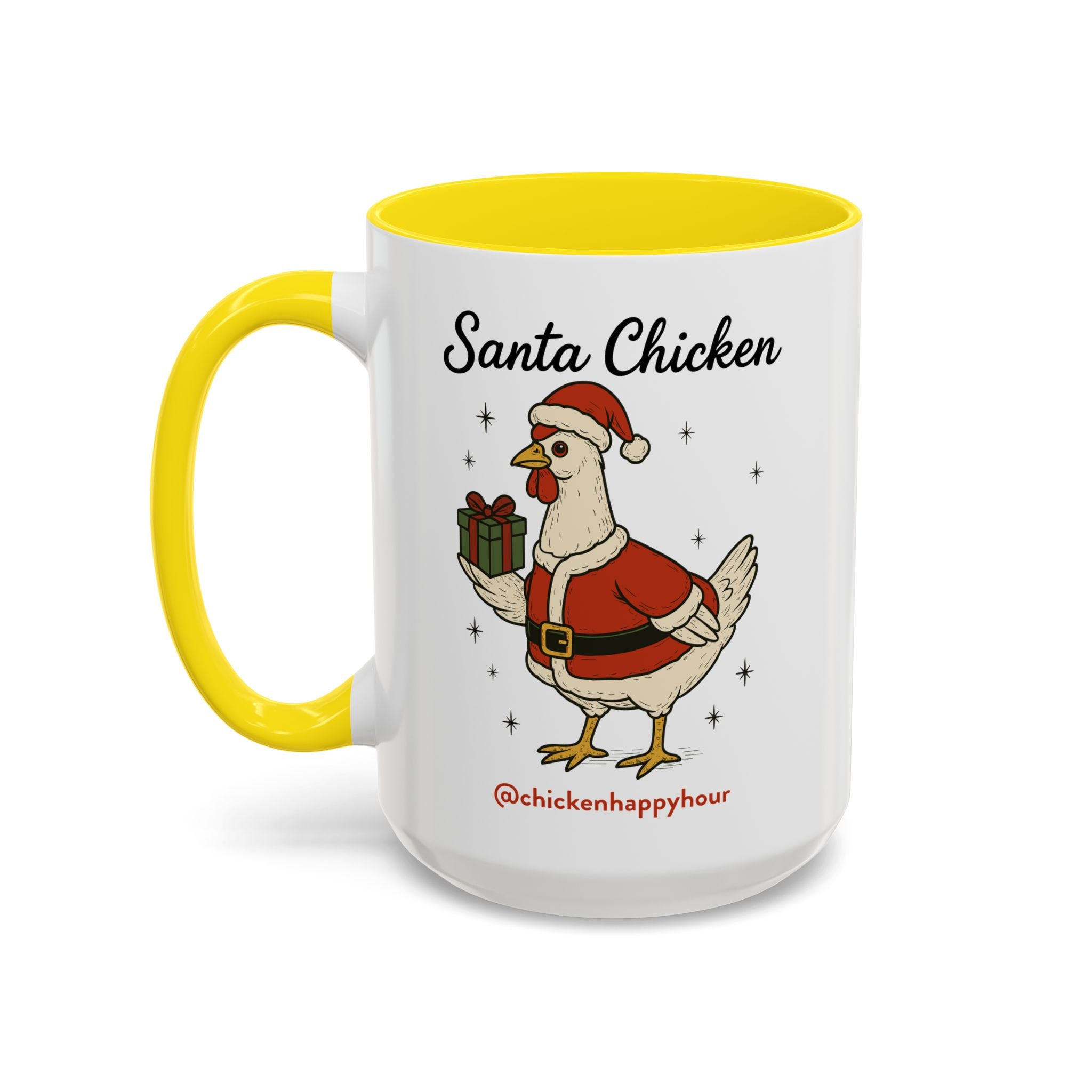 Santa Chicken Coffee Mug