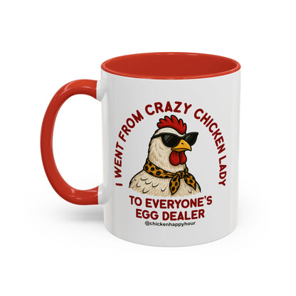 Went From Crazy Chicken Lady Coffee Mug