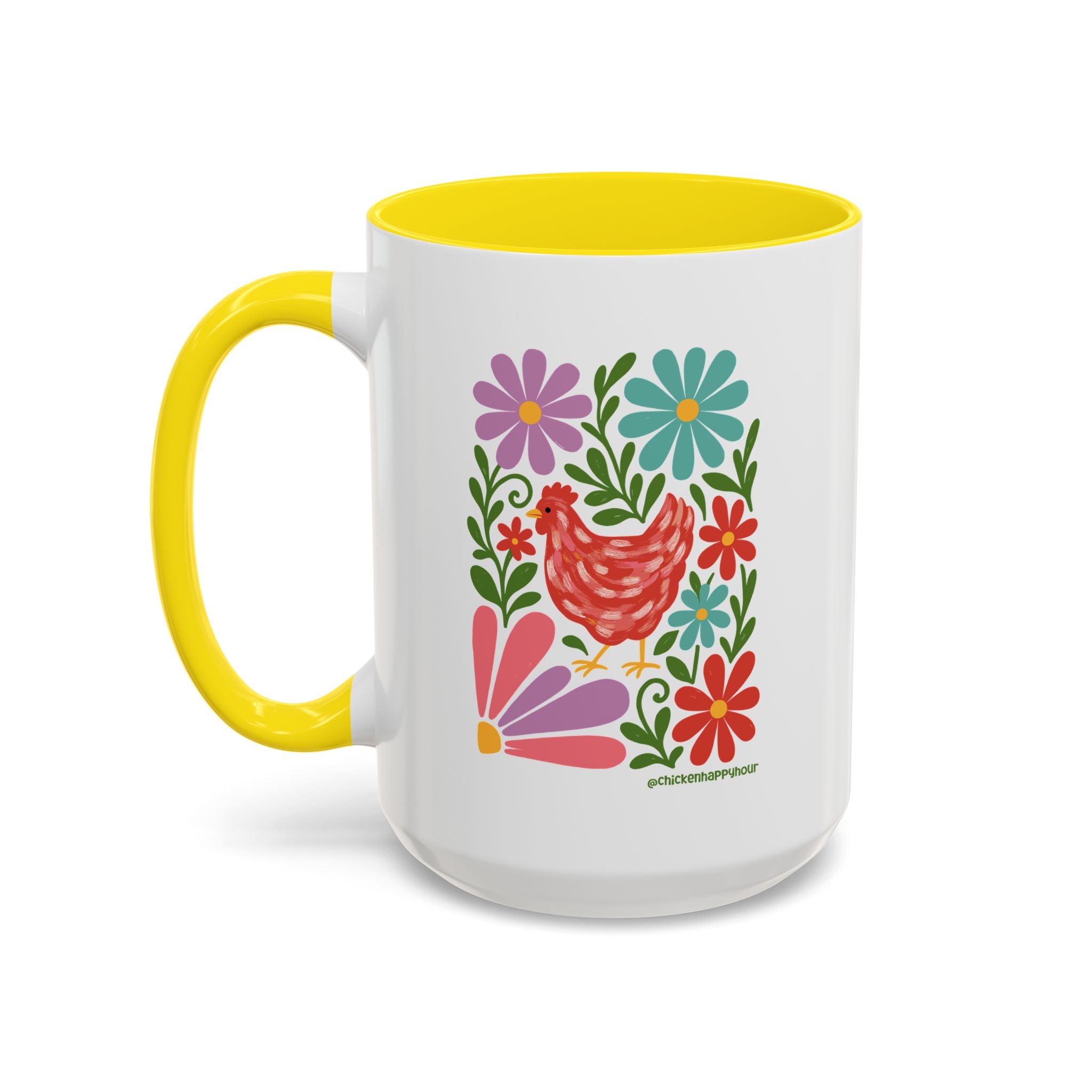 Chicken Blooms Coffee Mug