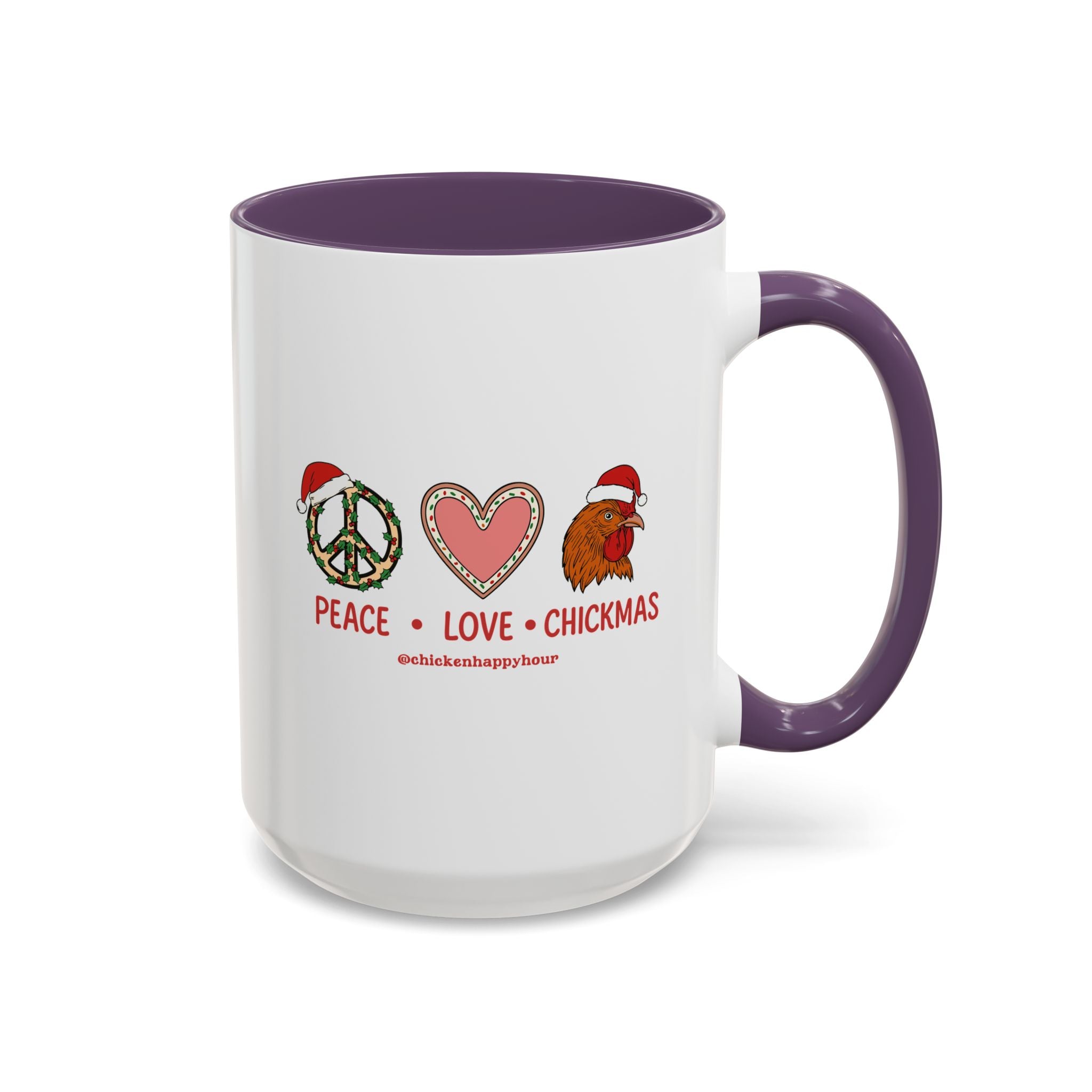Peace Love Chickmas Coffee Mug
