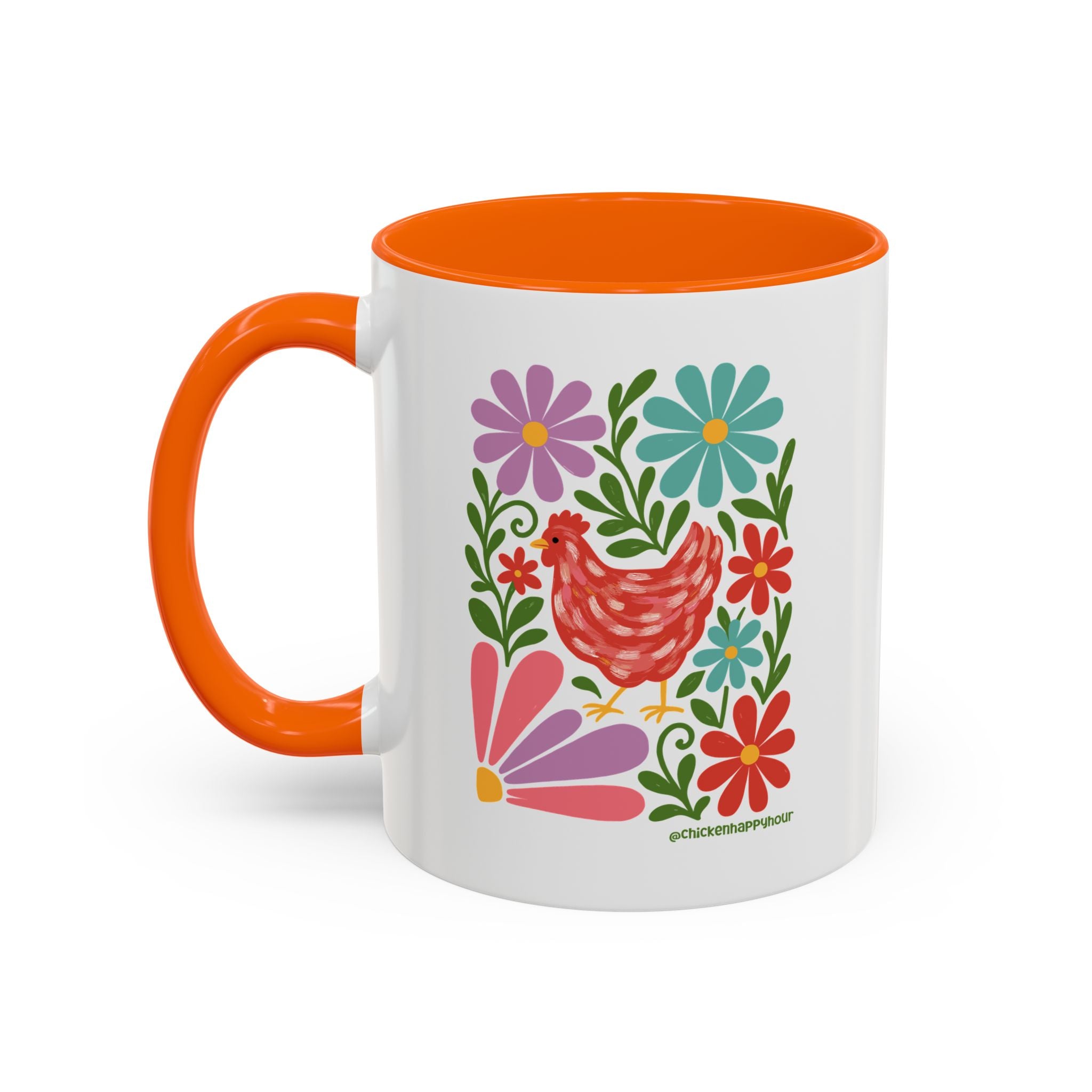 Chicken Blooms Coffee Mug