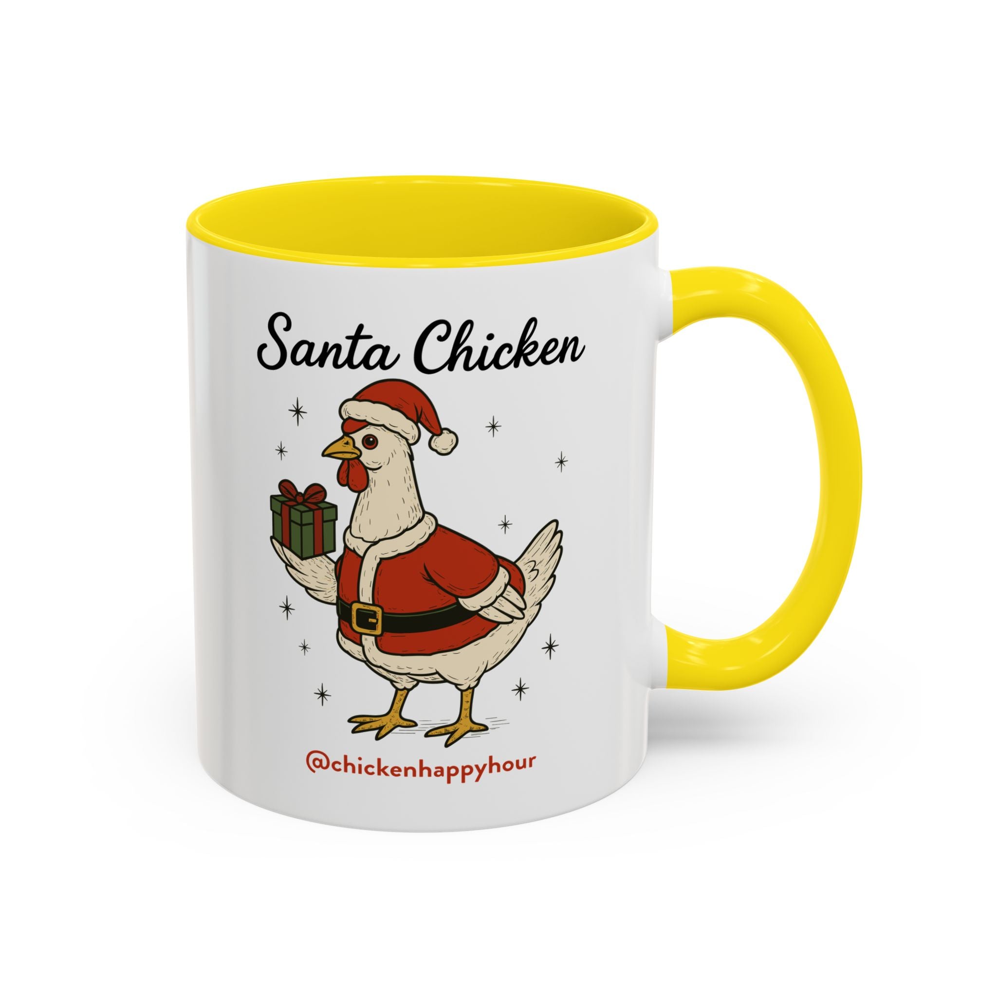 Santa Chicken Coffee Mug
