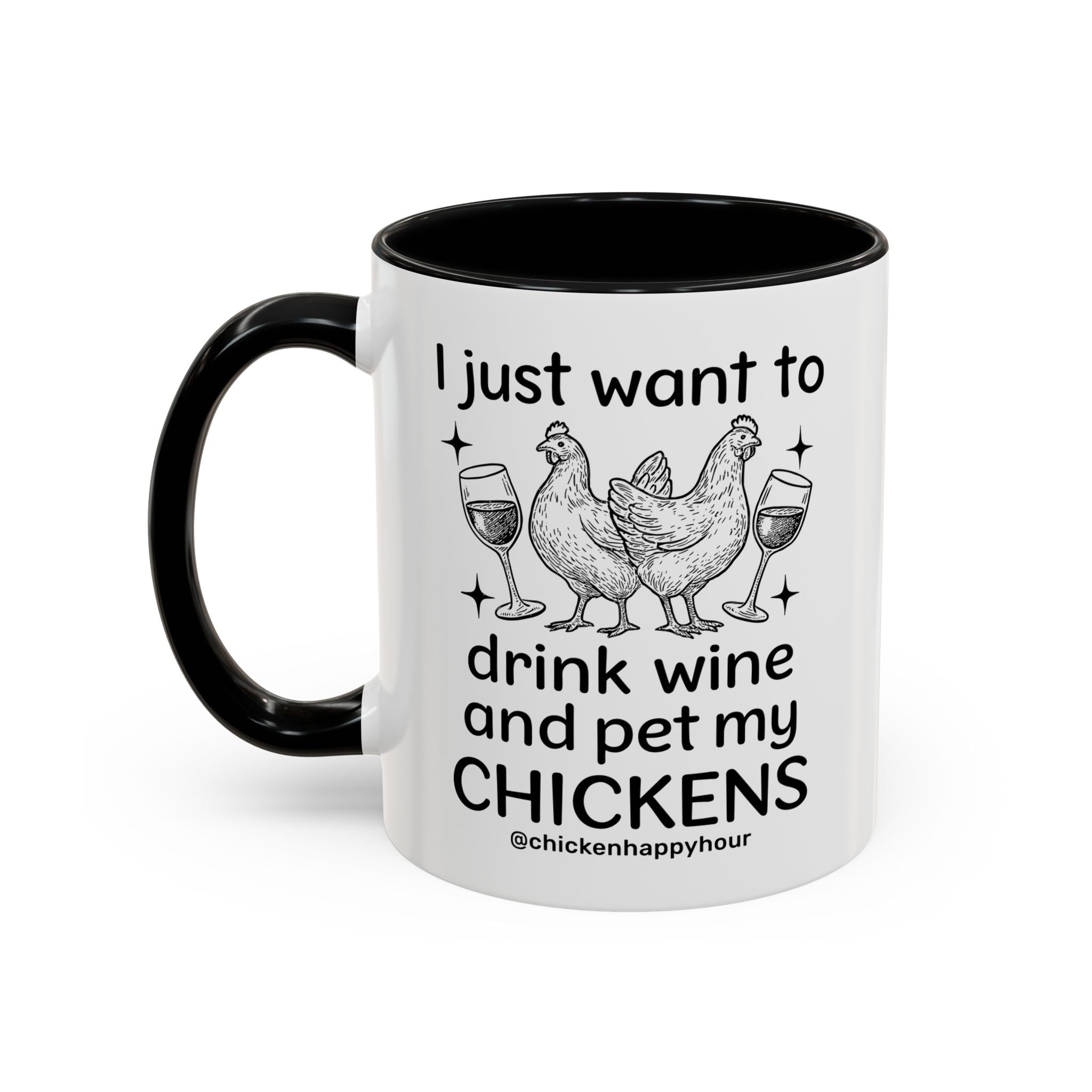 Wine and Chickens Coffee Mug