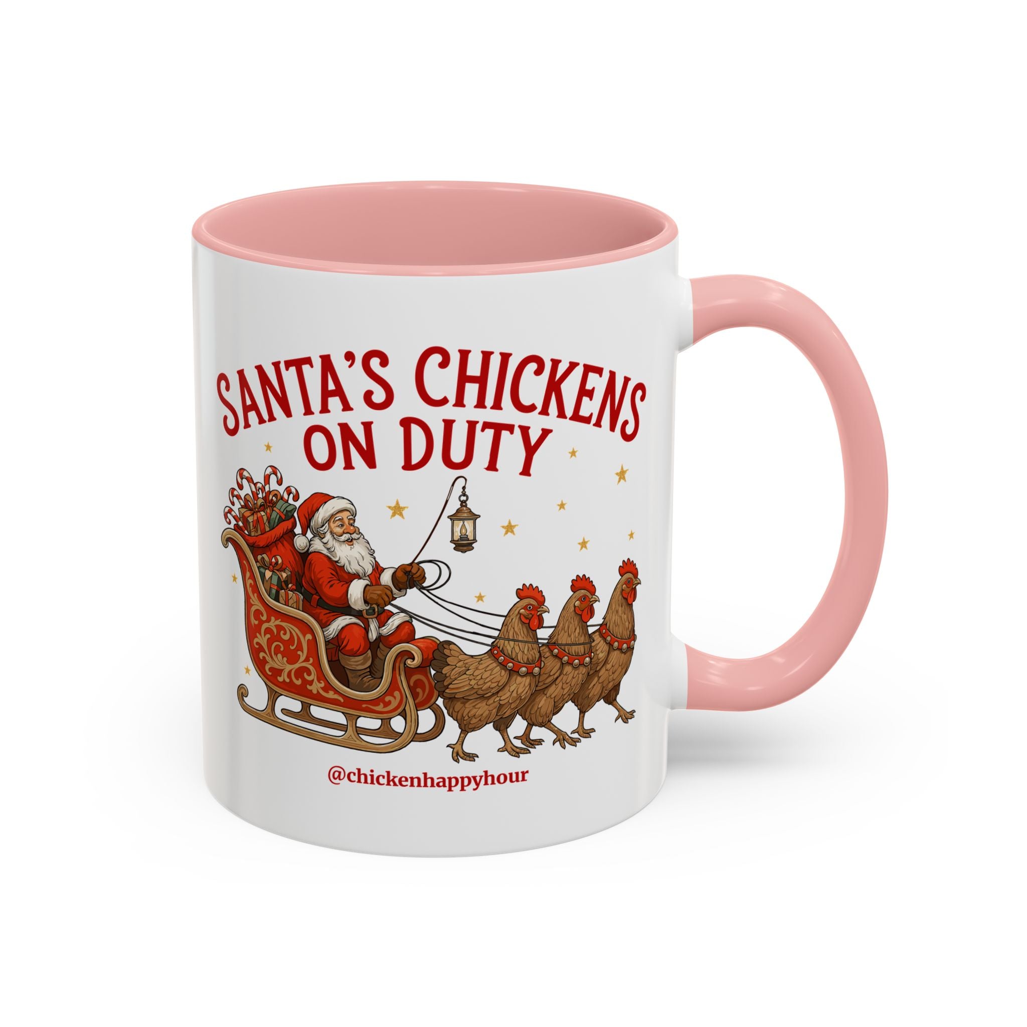 Santa’s Chickens on Duty Coffee Mug