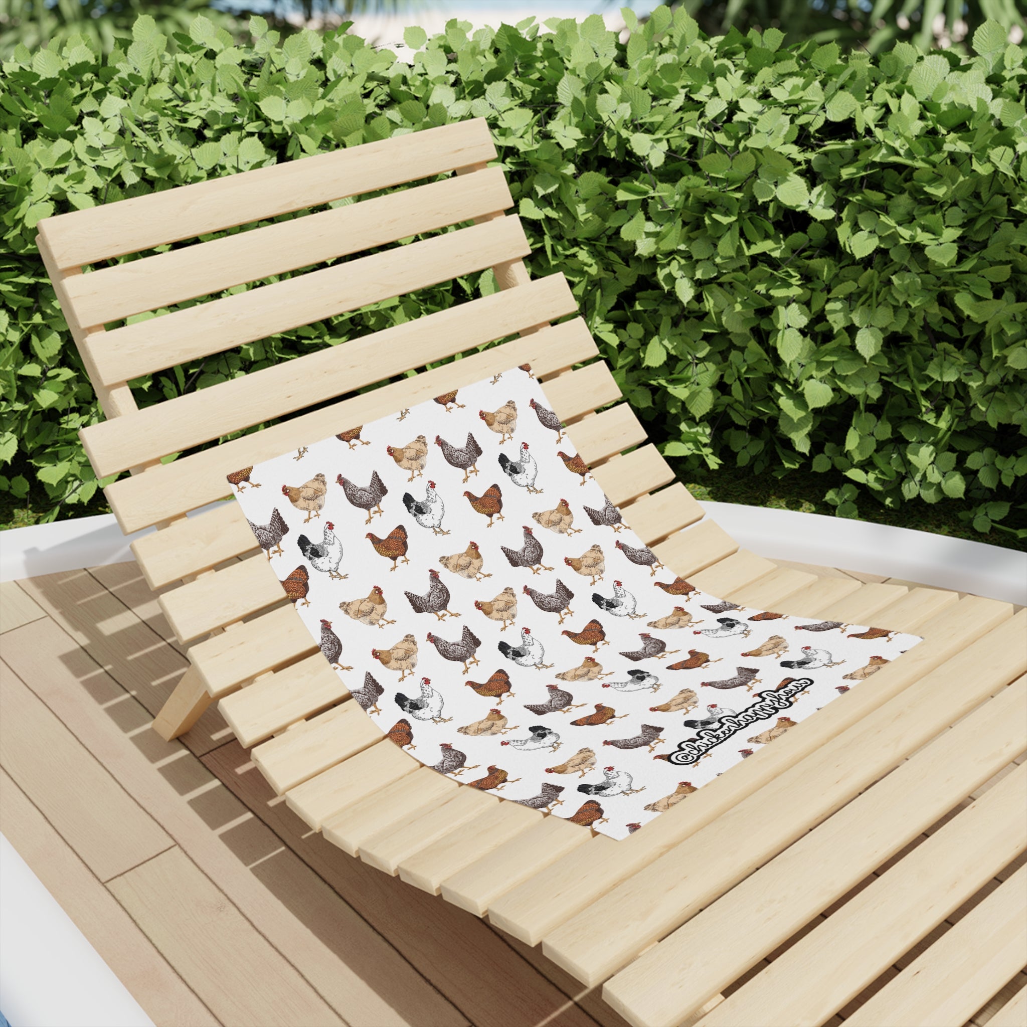Chicken Seamless 2 Beach Towel
