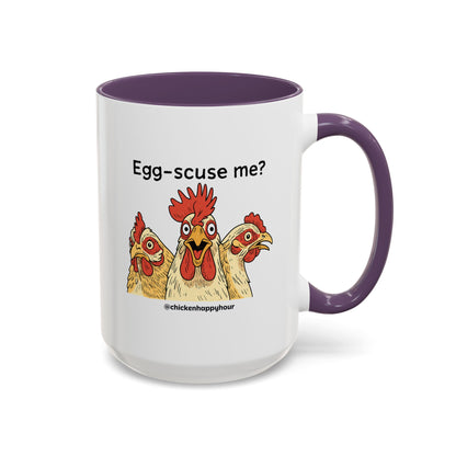 Egg-Scuse Me Coffee Mug