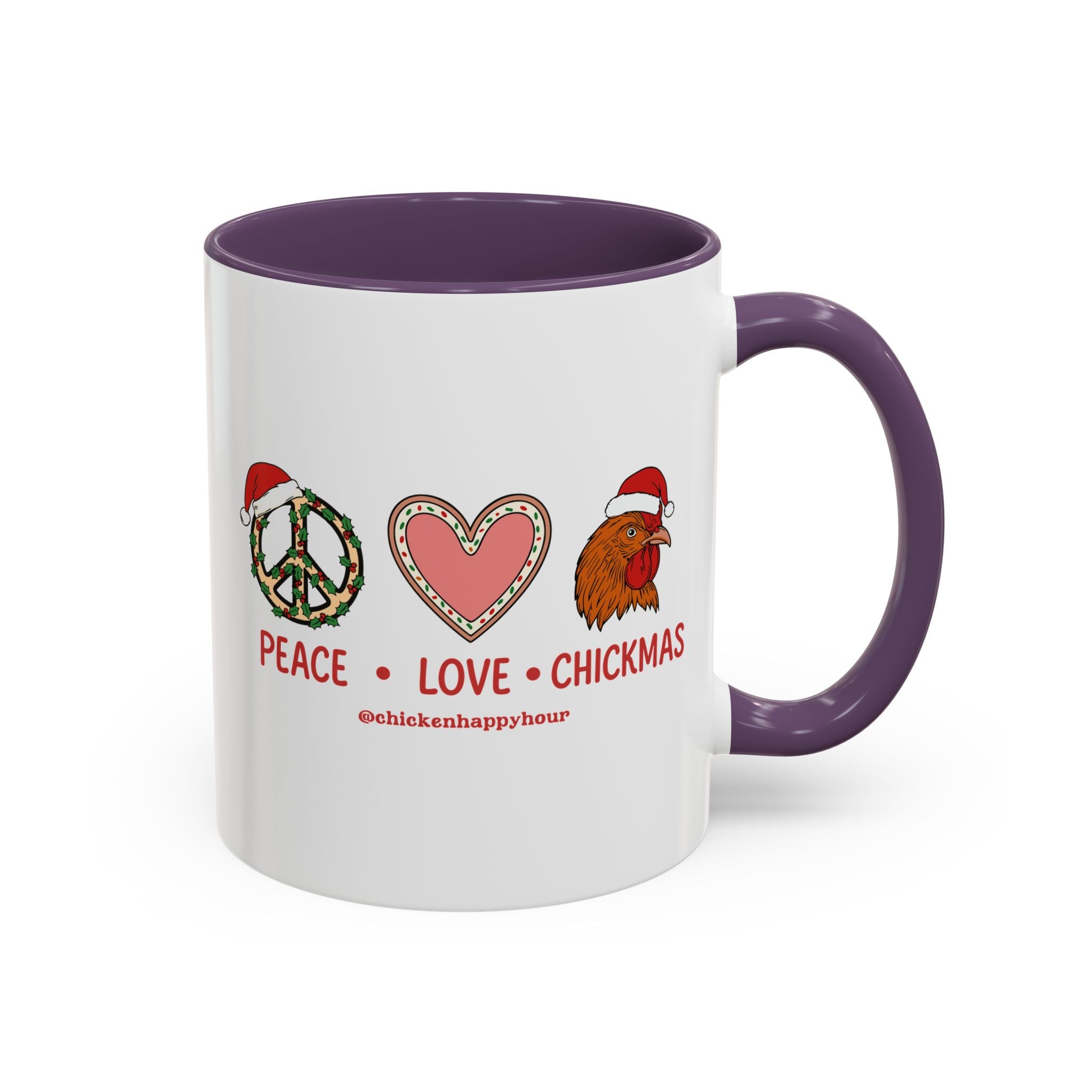 Peace Love Chickmas Coffee Mug
