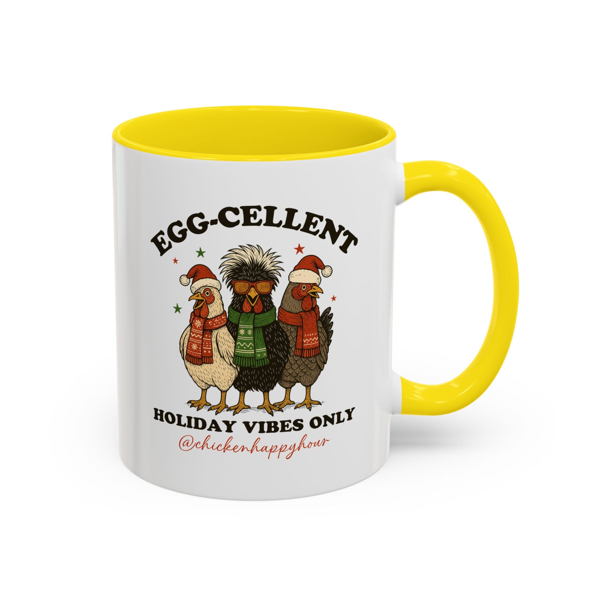 Egg-Cellent Holiday Vibes Only Coffee Mug