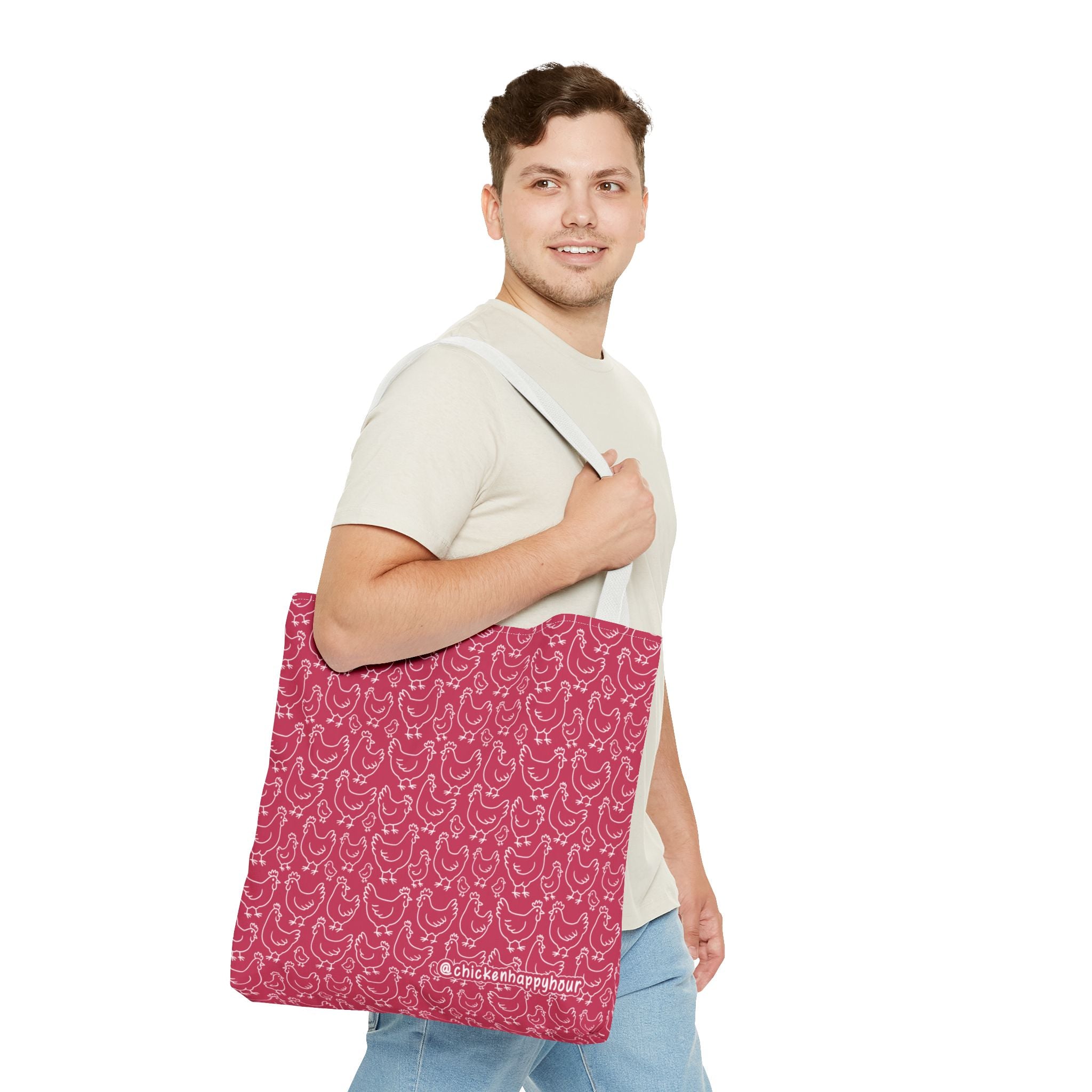 Chickens Pattern Tote Bag