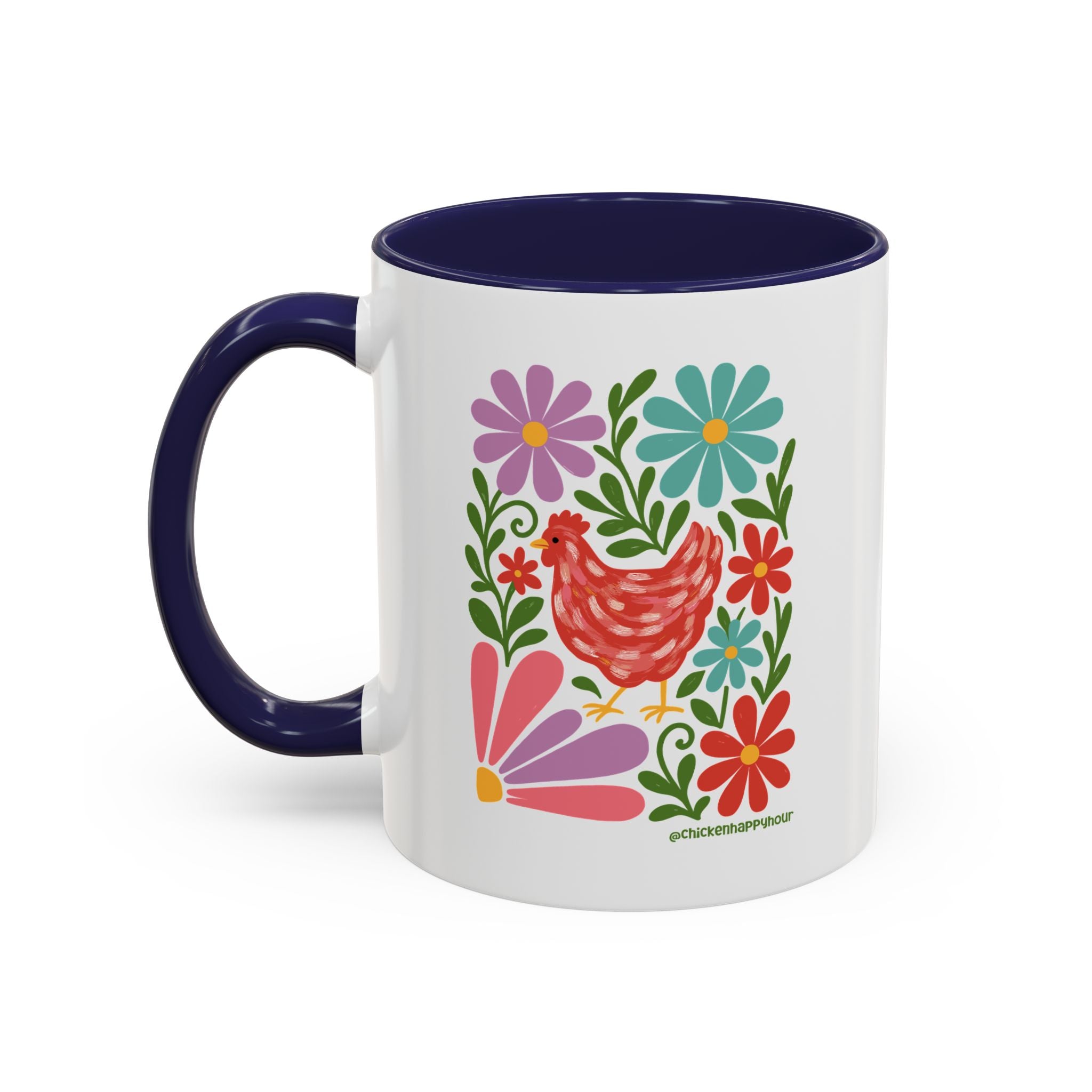 Chicken Blooms Coffee Mug