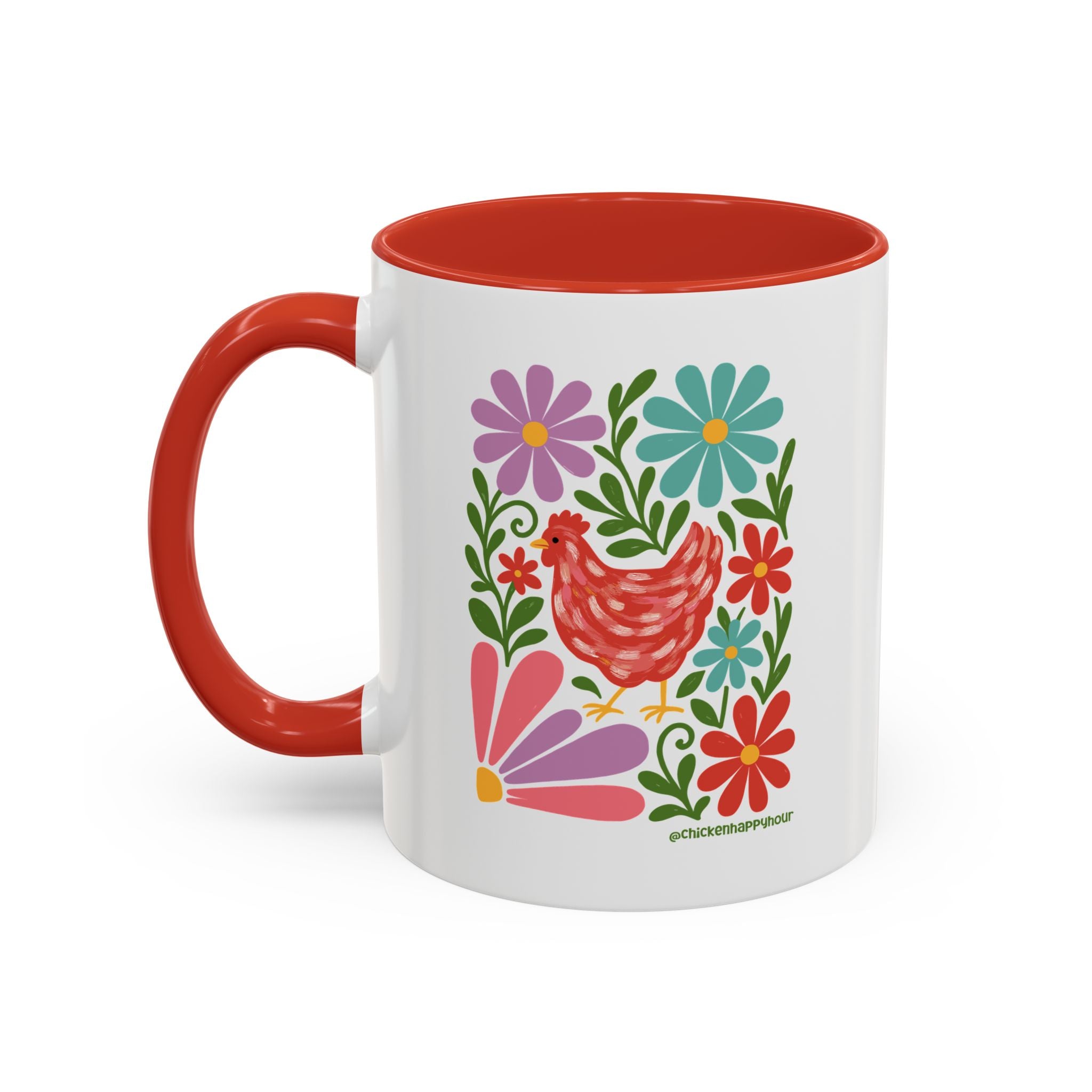 Chicken Blooms Coffee Mug