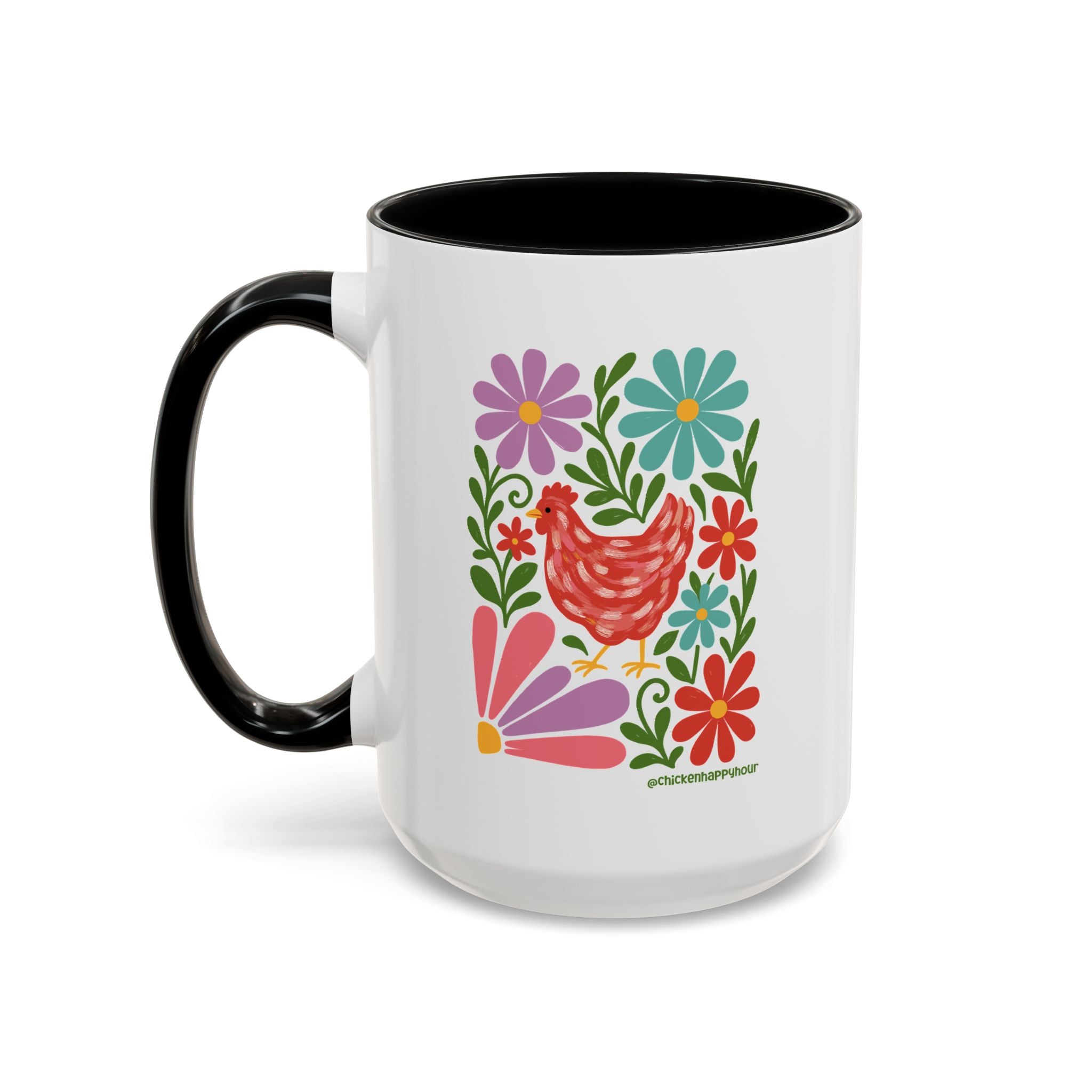 Chicken Blooms Coffee Mug
