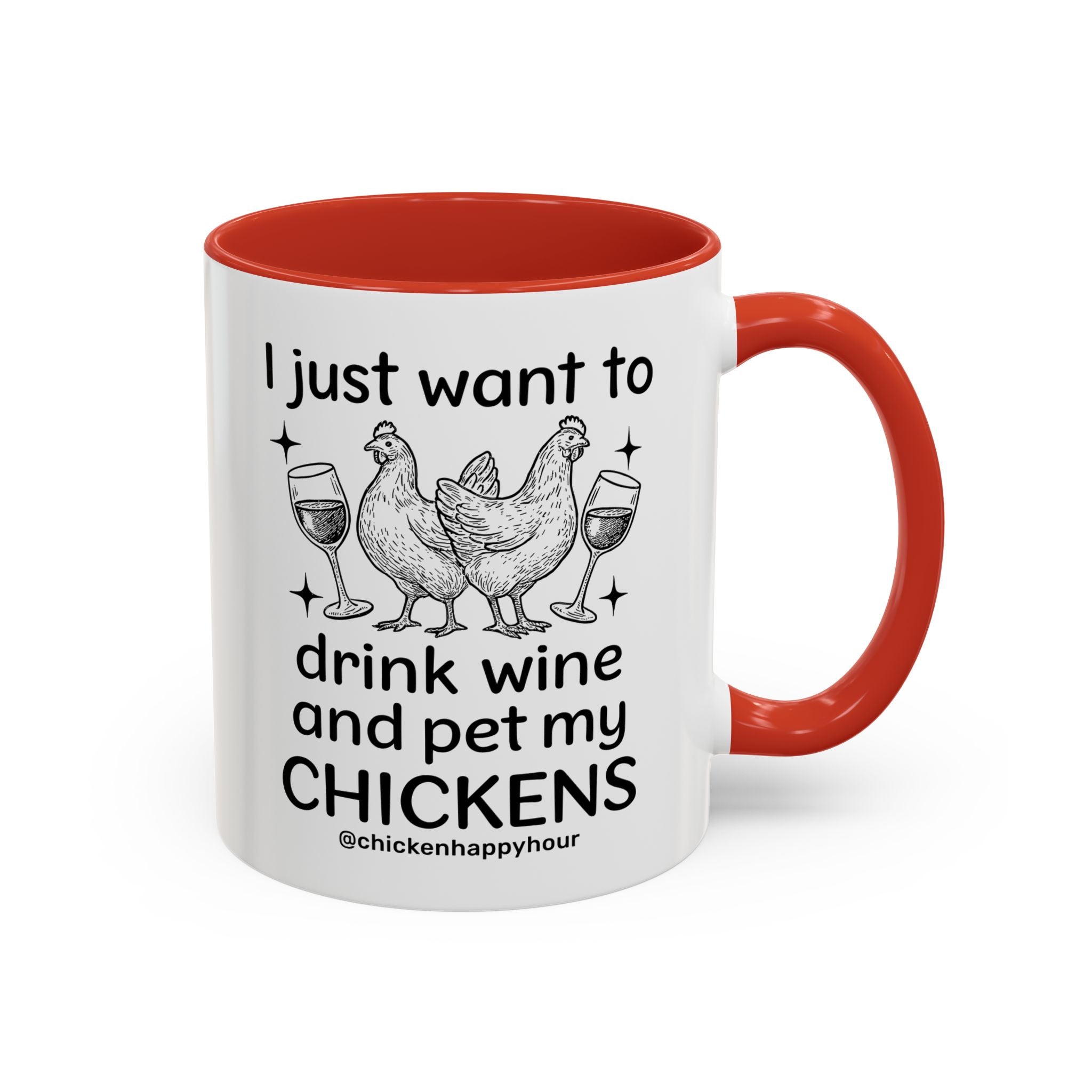 Wine and Chickens Coffee Mug