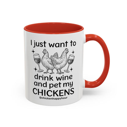 Wine and Chickens Coffee Mug