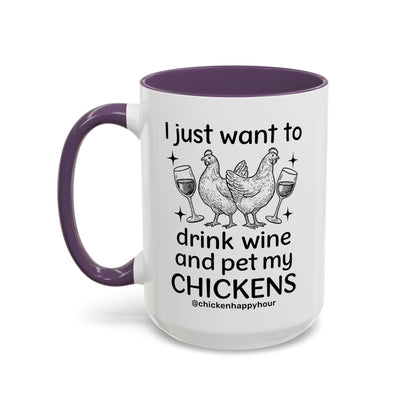 Wine and Chickens Coffee Mug