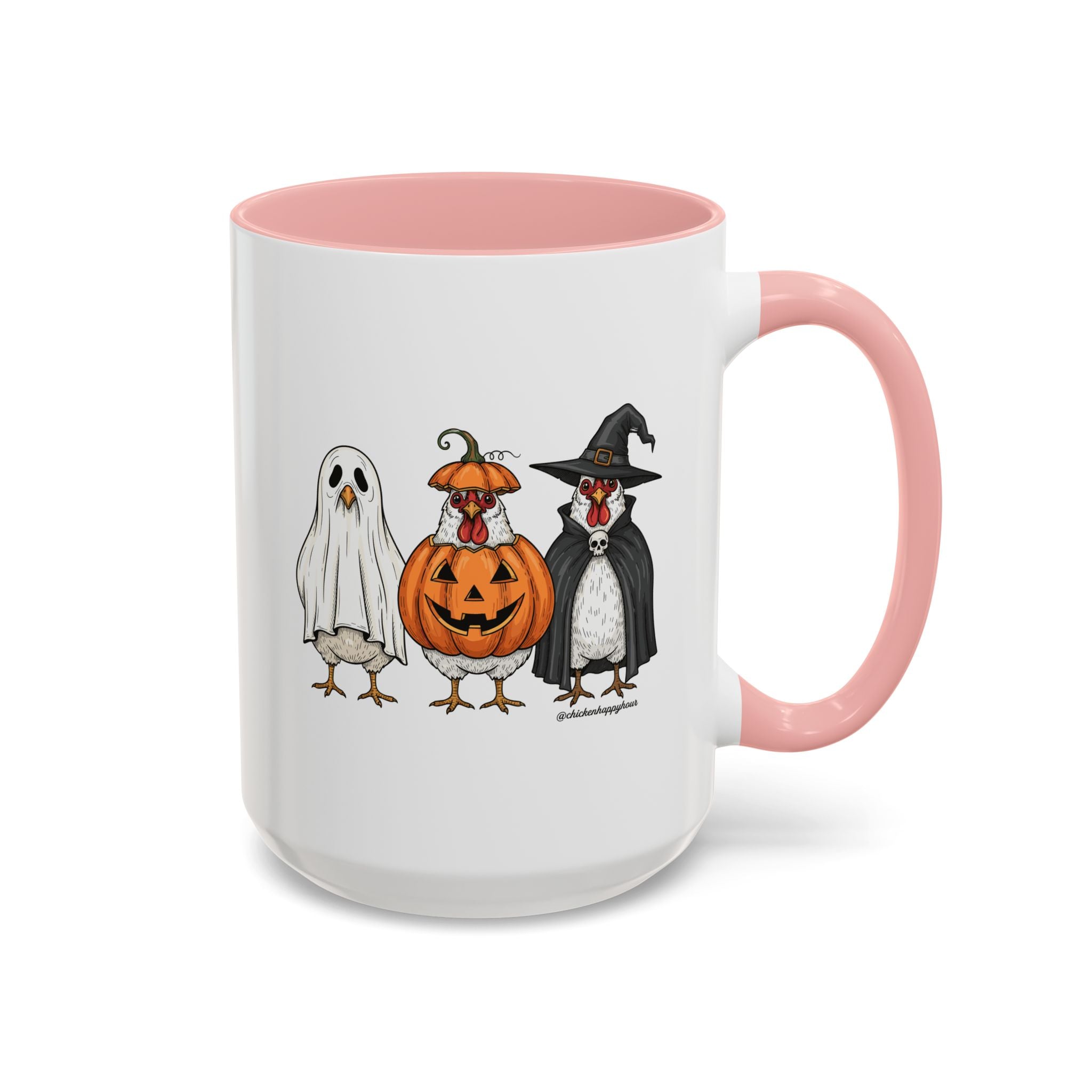 Chickens Wearing Halloween Costumes Coffee Mug