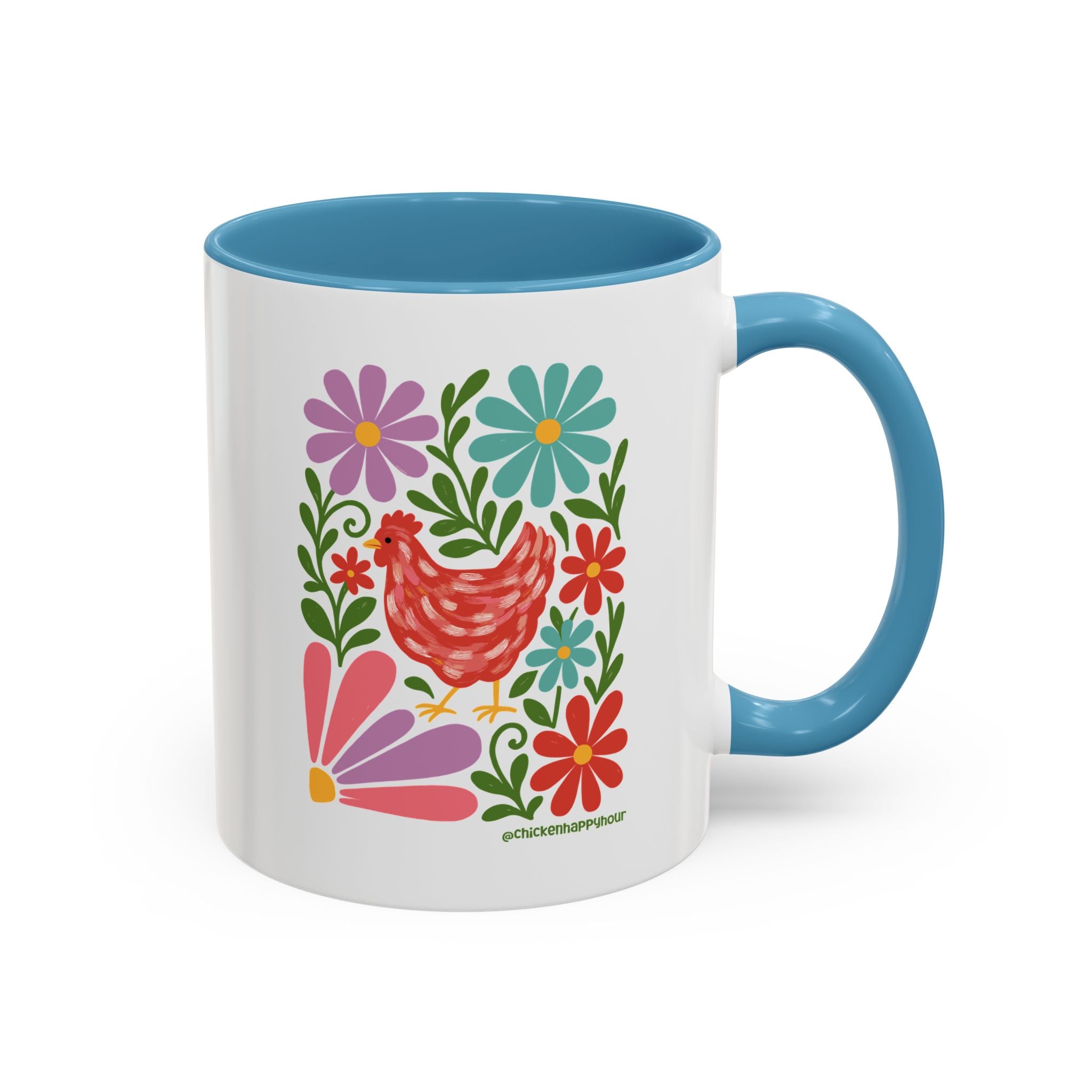 Chicken Blooms Coffee Mug