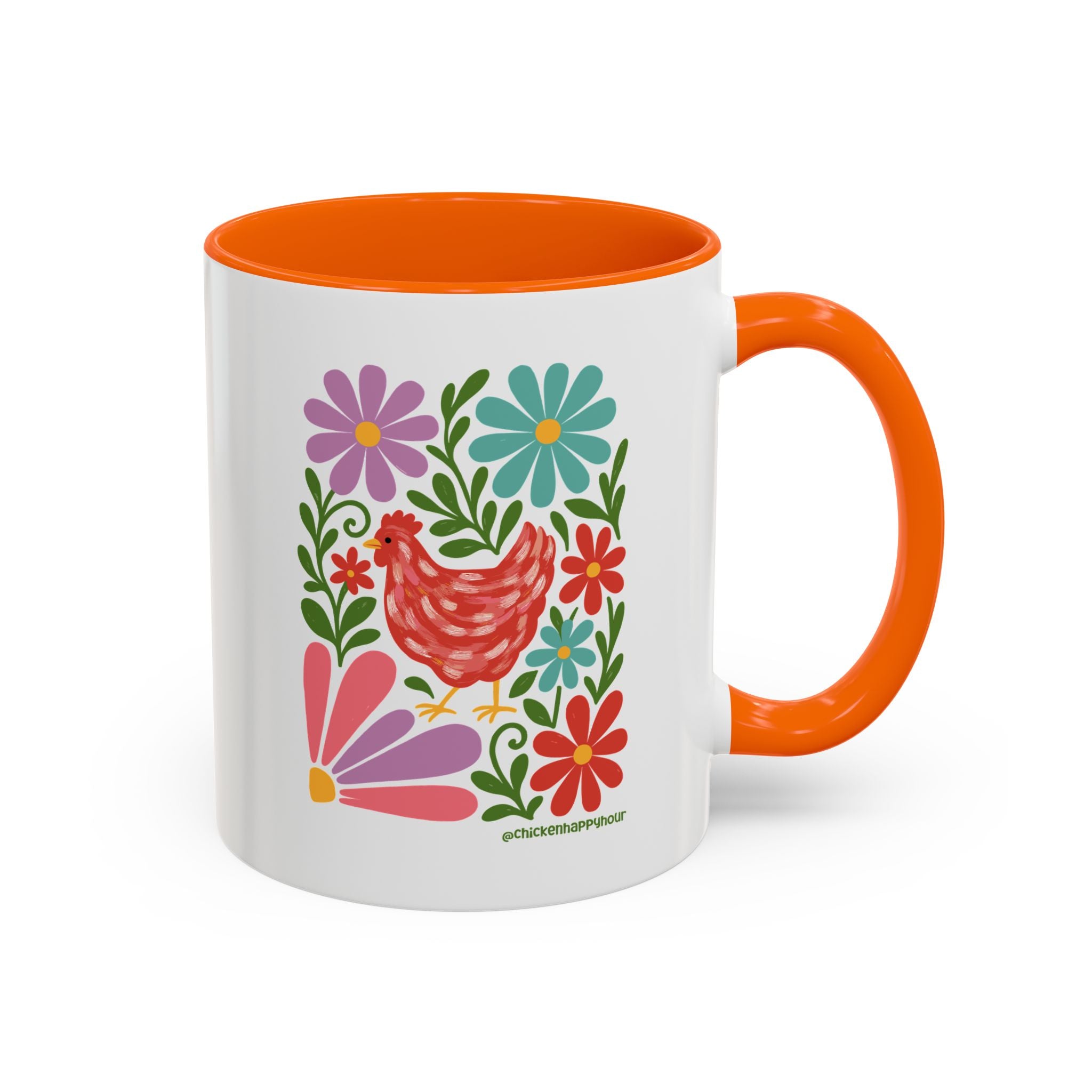 Chicken Blooms Coffee Mug