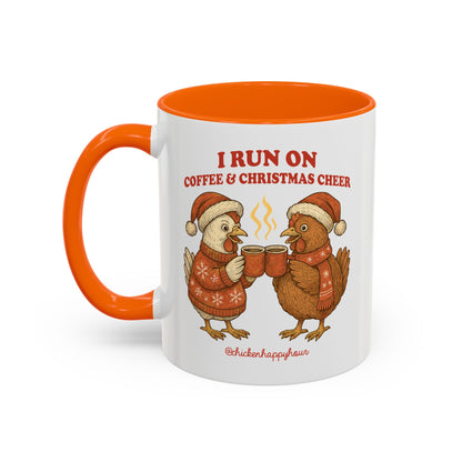 I Run on Coffee & Christmas Cheer Coffee Mug