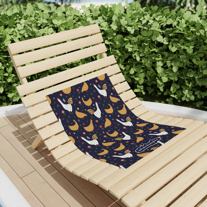 Chicken Seamless Beach Towel