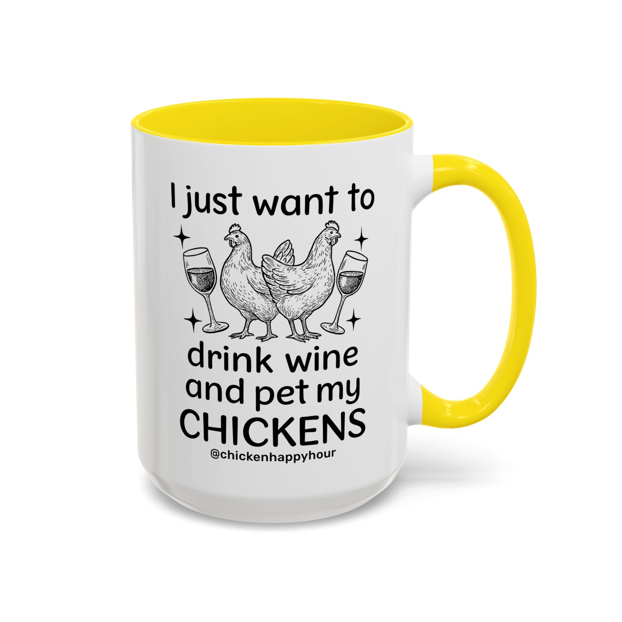 Wine and Chickens Coffee Mug