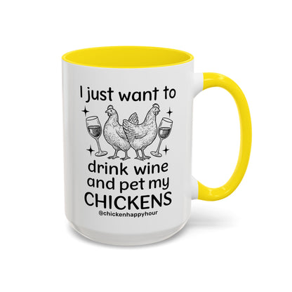 Wine and Chickens Coffee Mug