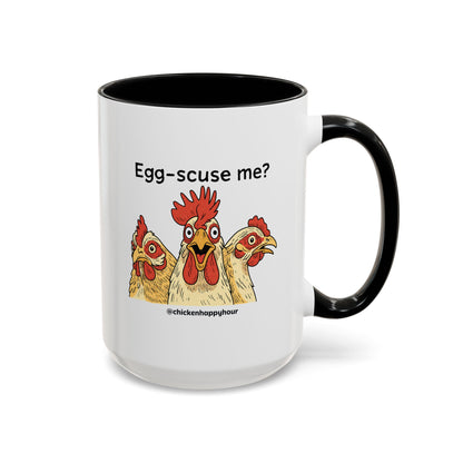 Egg-Scuse Me Coffee Mug