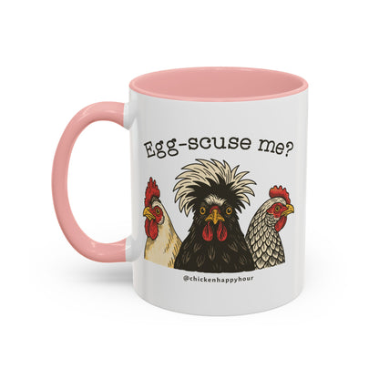 Egg-scuse Me Coffee Mug
