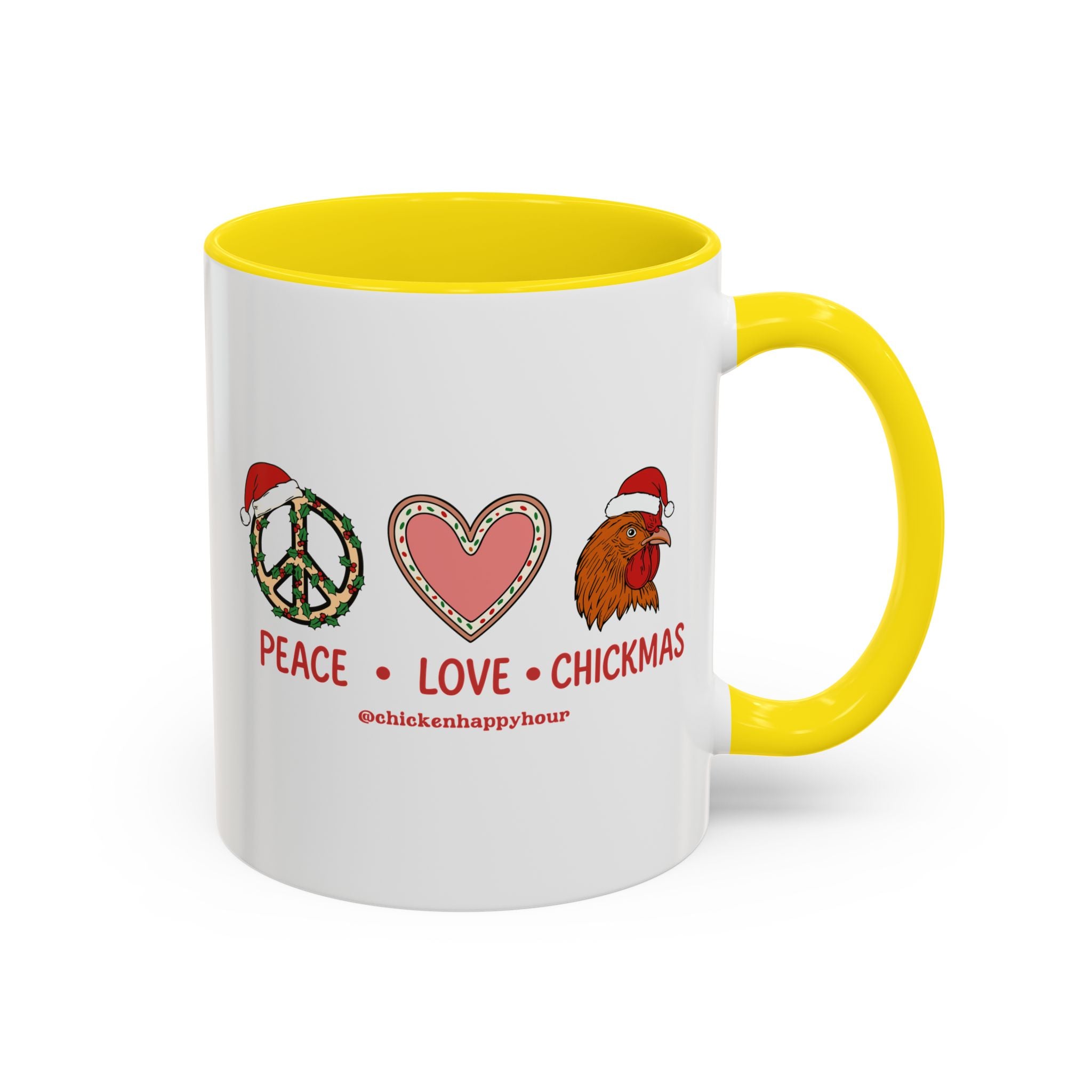 Peace Love Chickmas Coffee Mug