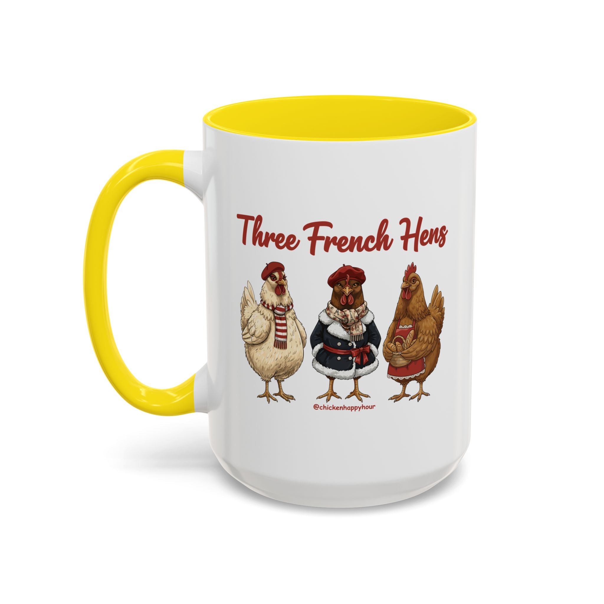 Three French Hens Coffee Mug