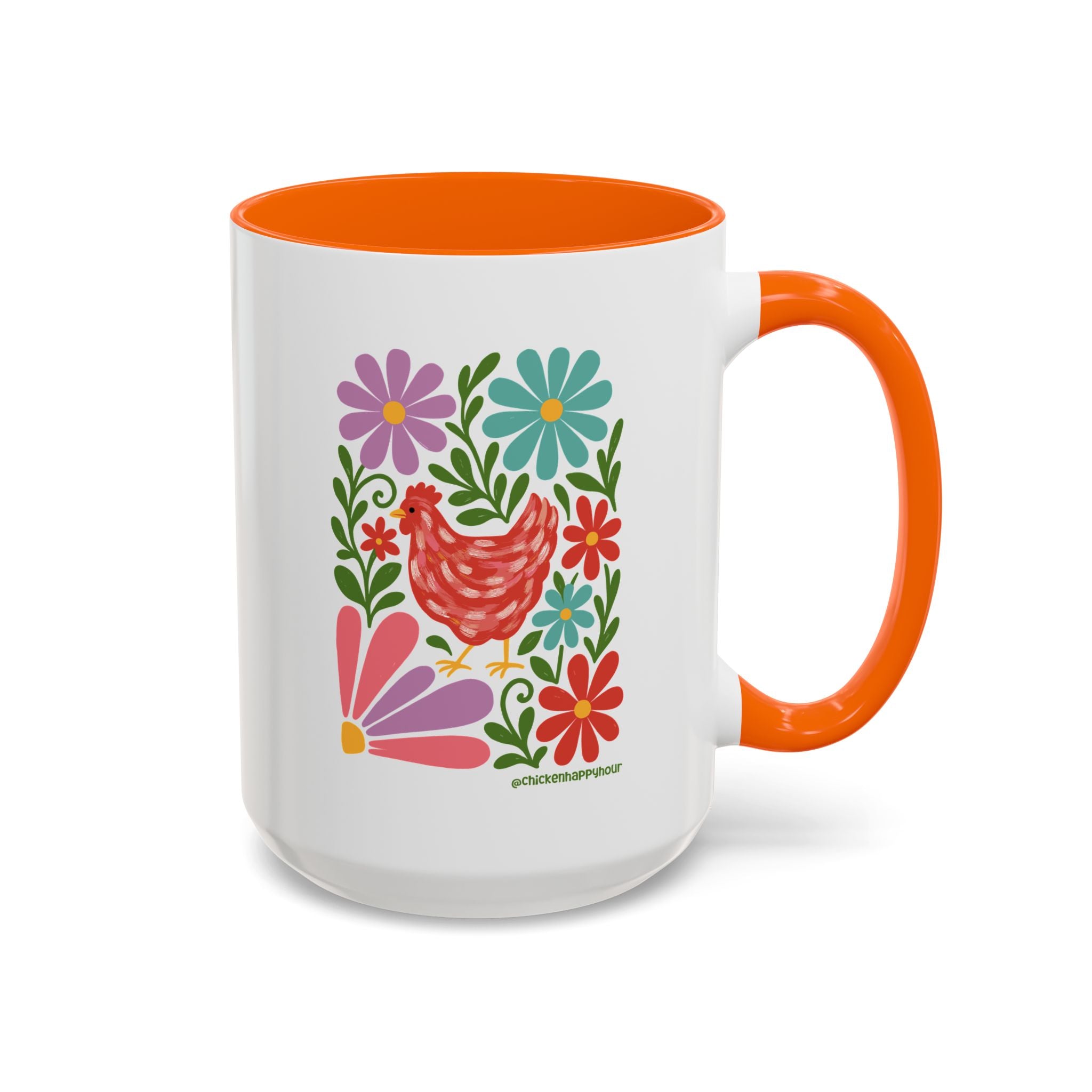 Chicken Blooms Coffee Mug